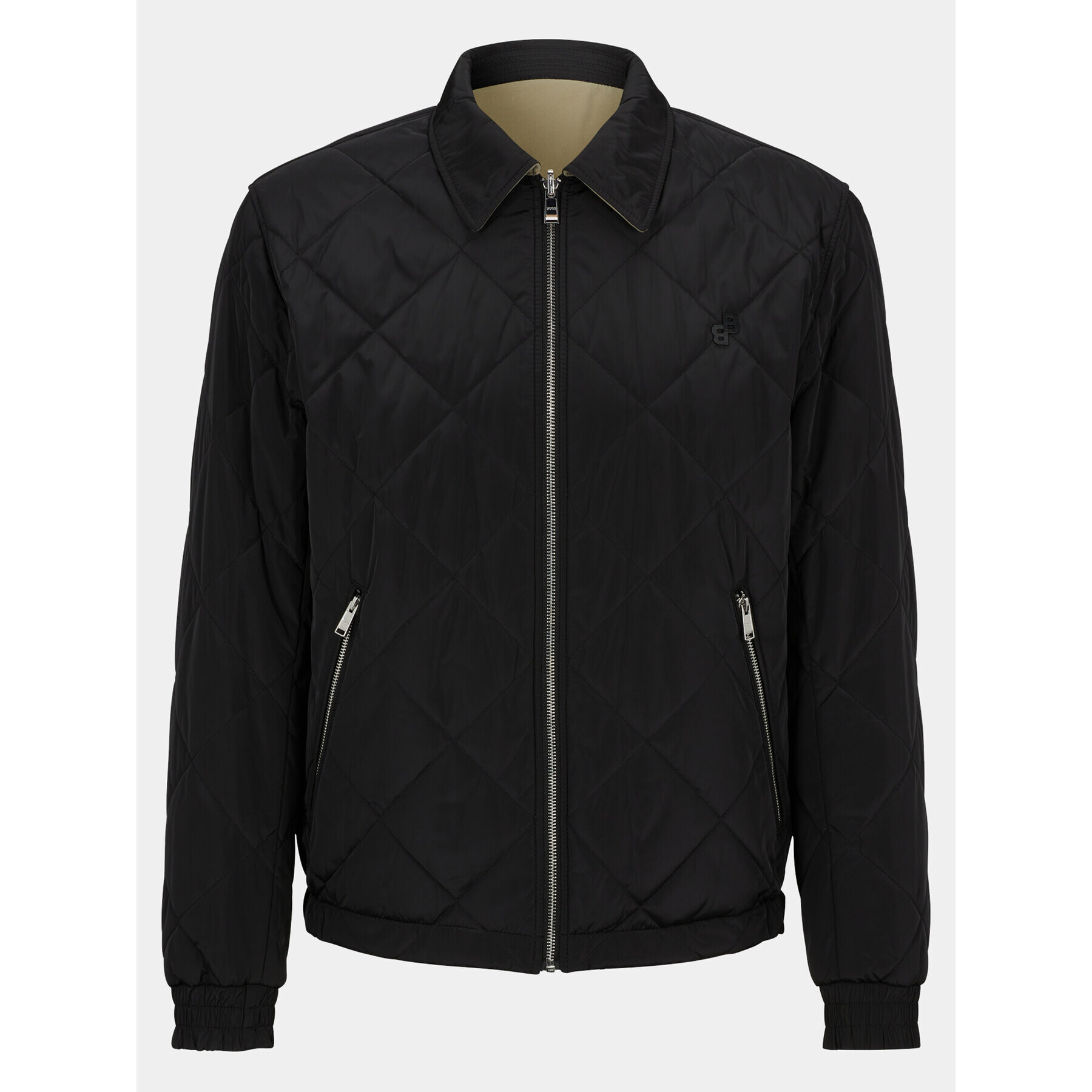 Boss Преходно яке Cephalus 50493691 Черен Regular Fit - Pepit.bg