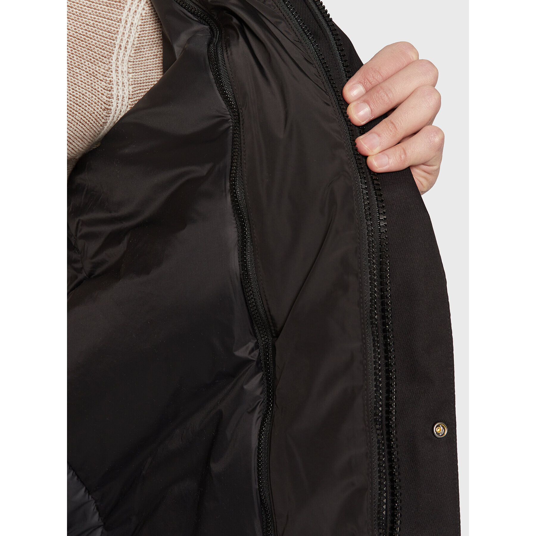 Boss Преходно яке Cundel 50481131 Черен Regular Fit - Pepit.bg