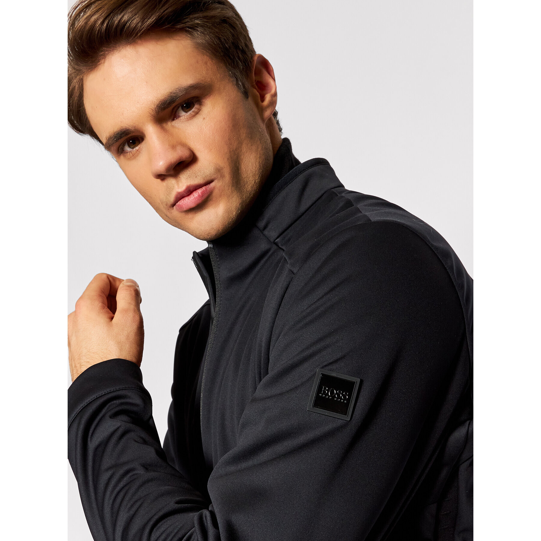 Boss Преходно яке J_Goro 50461233 Черен Regular Fit - Pepit.bg