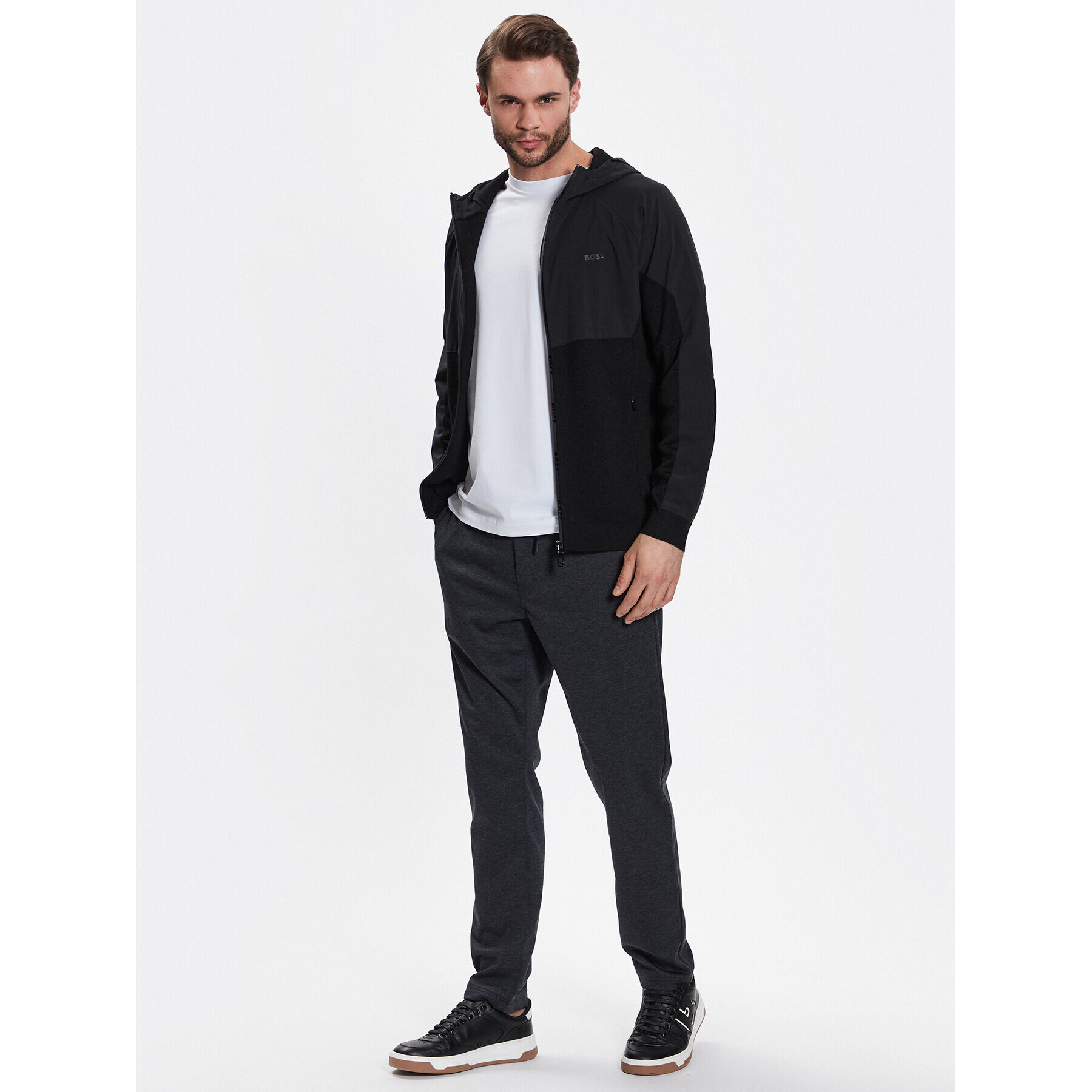Boss Преходно яке Marlan 50482404 Черен Relaxed Fit - Pepit.bg