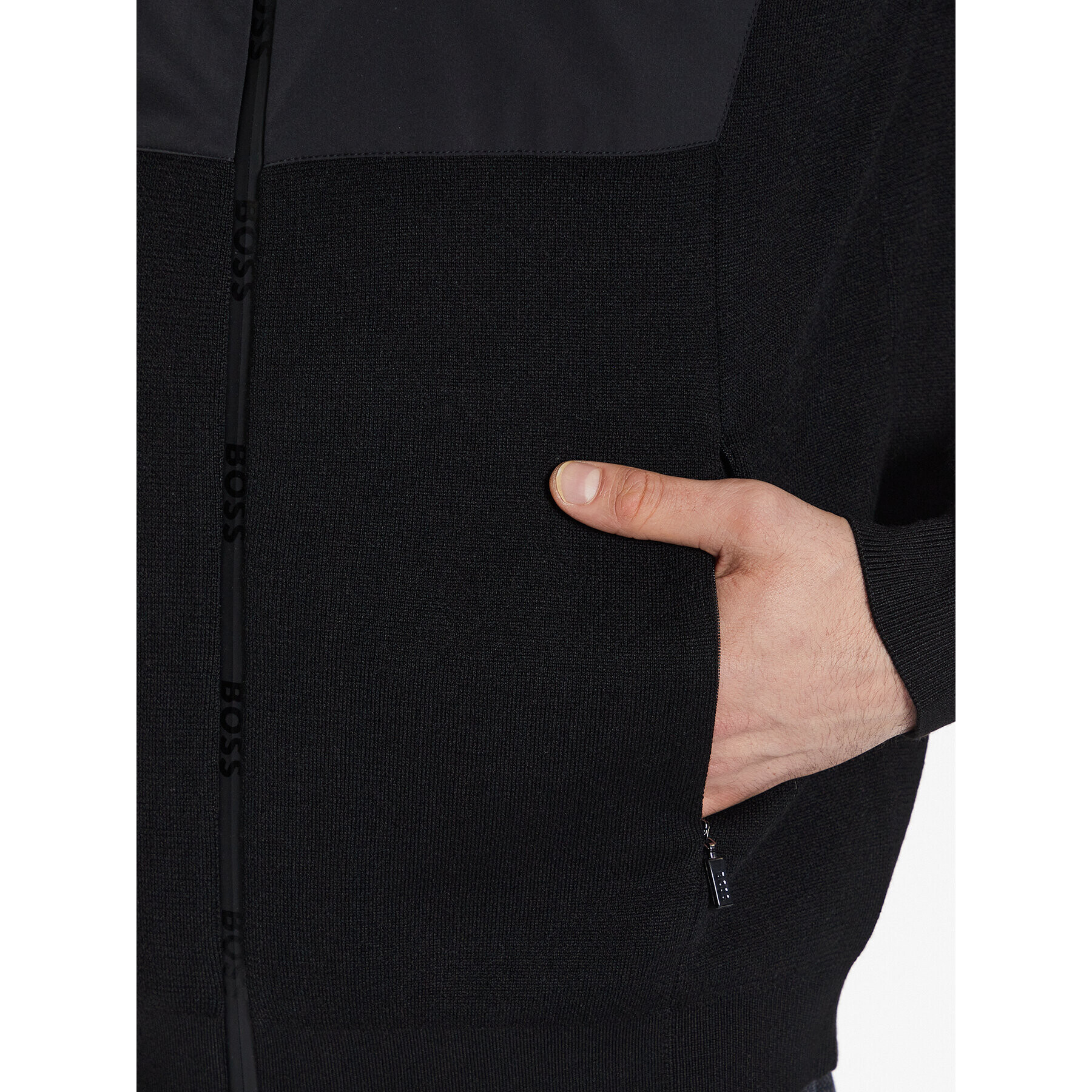 Boss Преходно яке Marlan 50482404 Черен Relaxed Fit - Pepit.bg