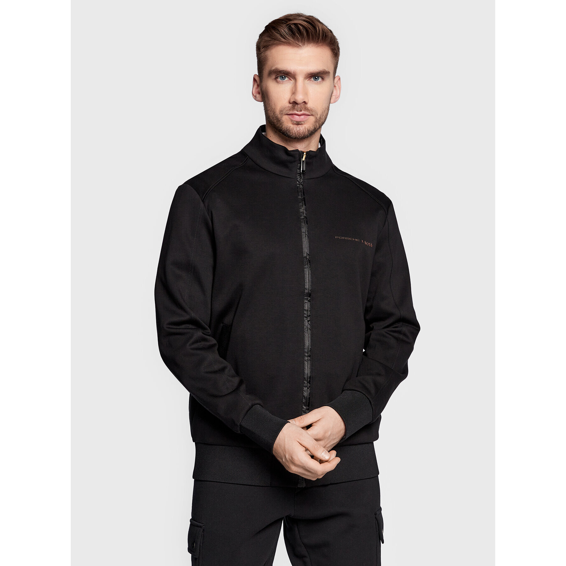 Boss Преходно яке PORSCHE Shepherd 111_Ps 50483762 Черен Regular Fit - Pepit.bg