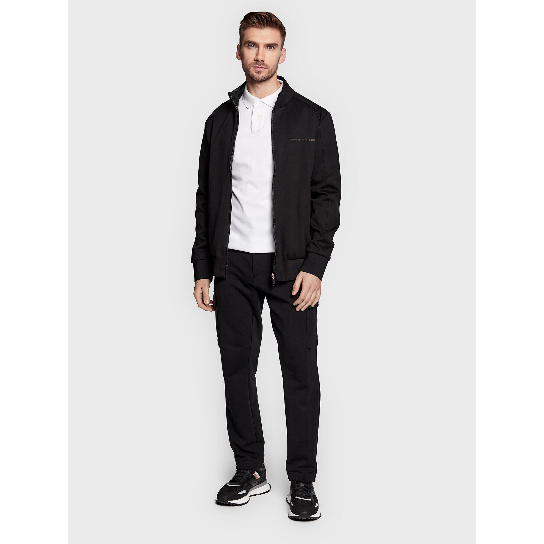 Boss Преходно яке PORSCHE Shepherd 111_Ps 50483762 Черен Regular Fit - Pepit.bg