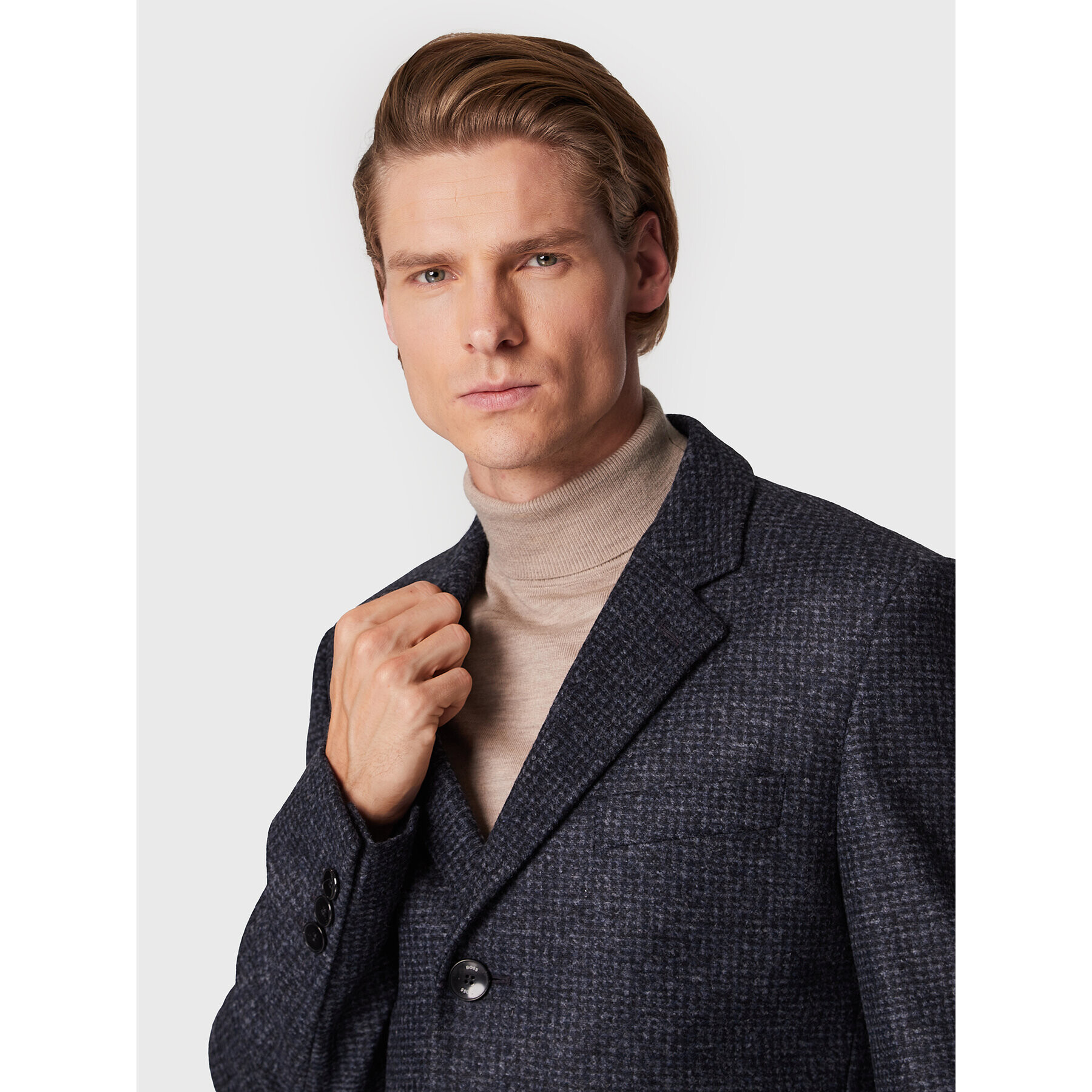 Boss Преходно палто H-Hyde-J-224 50479583 Тъмносин Slim Fit - Pepit.bg