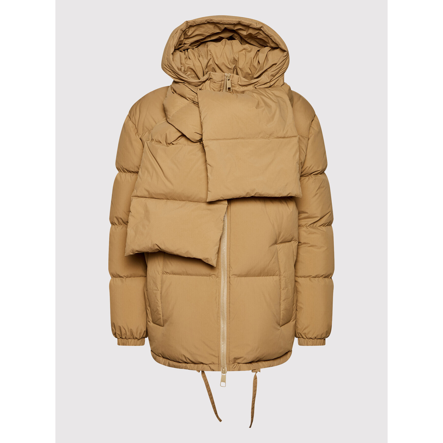 Boss Пухено яке C_Patinara 50457983 Кафяв Regular Fit - Pepit.bg