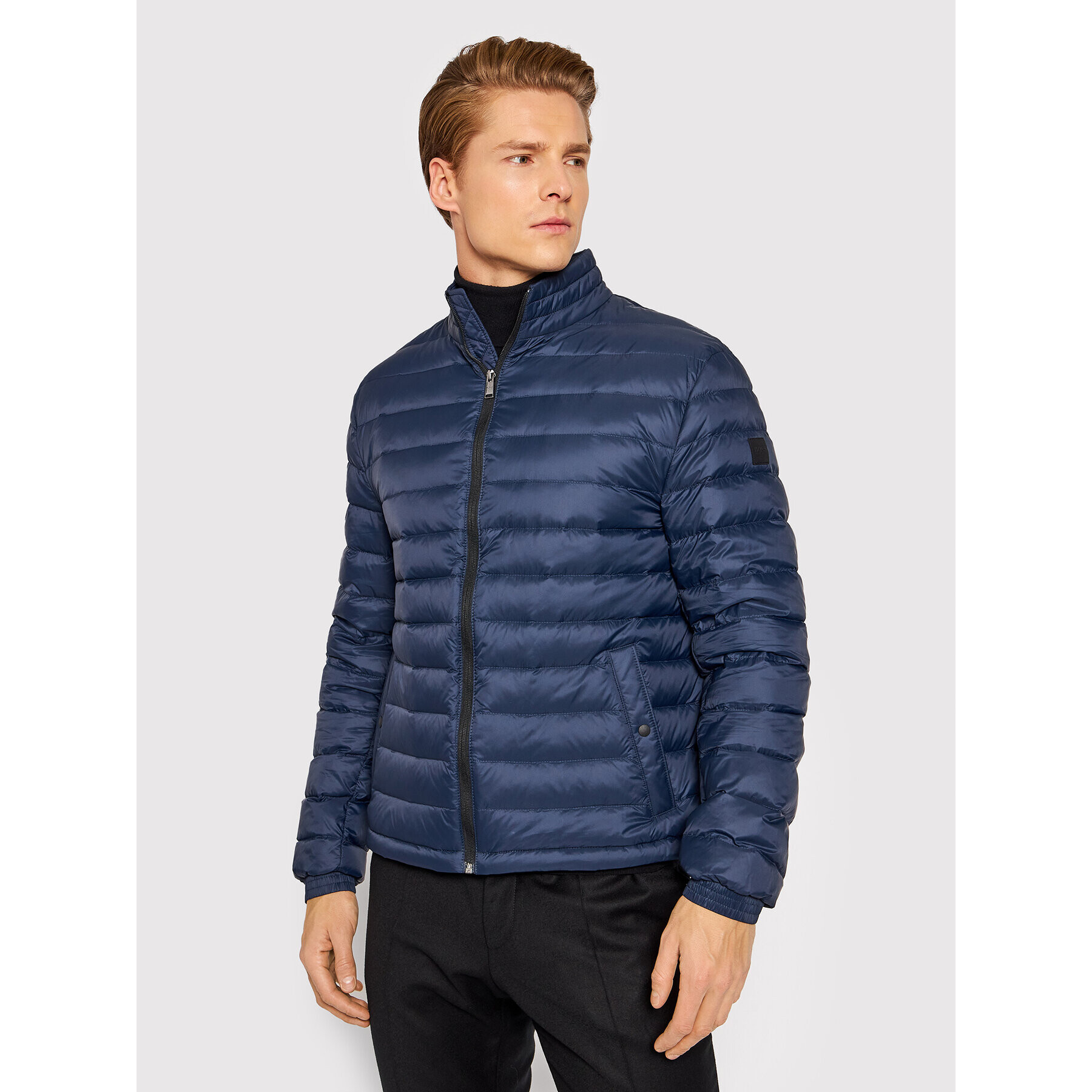 Boss Пухено яке Chorus 50448695 Тъмносин Regular Fit - Pepit.bg