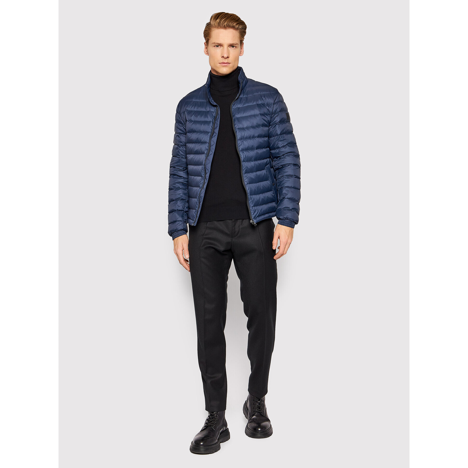 Boss Пухено яке Chorus 50448695 Тъмносин Regular Fit - Pepit.bg