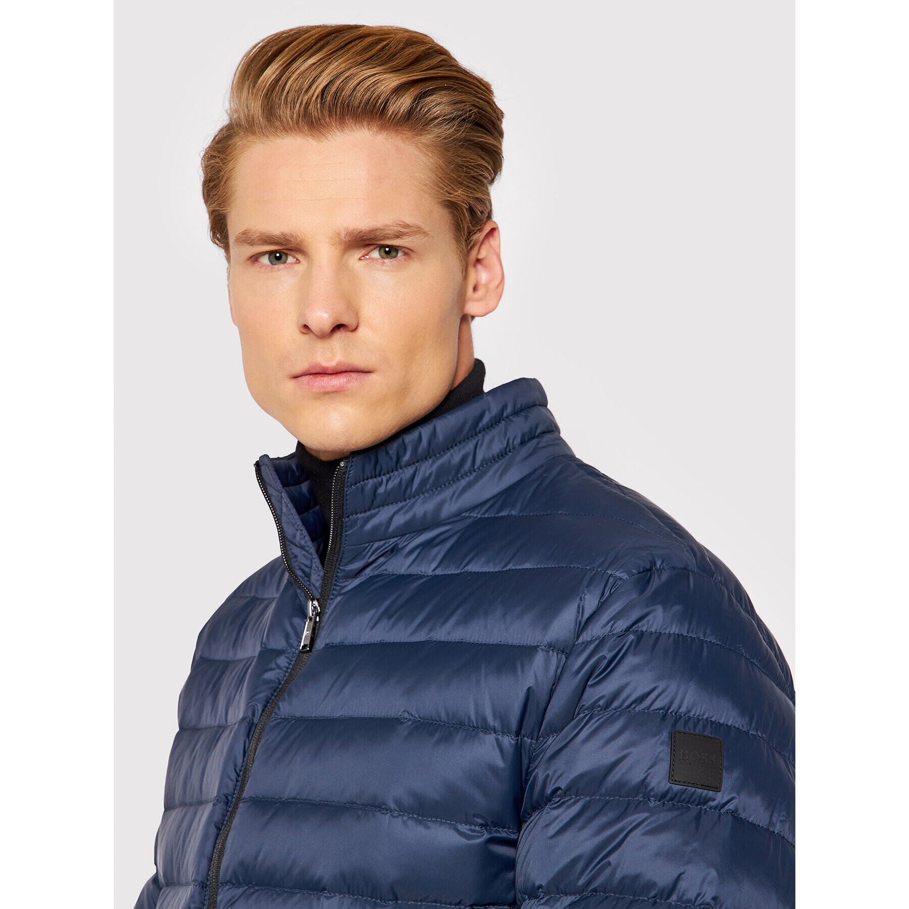 Boss Пухено яке Chorus 50448695 Тъмносин Regular Fit - Pepit.bg