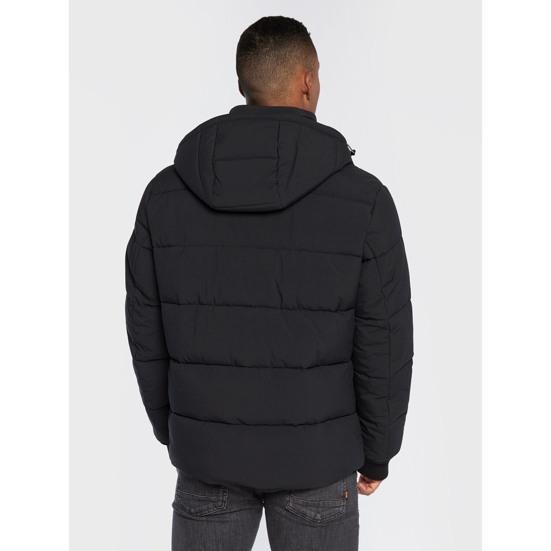 Boss Пухено яке Corleon1 50478378 Черен Regular Fit - Pepit.bg