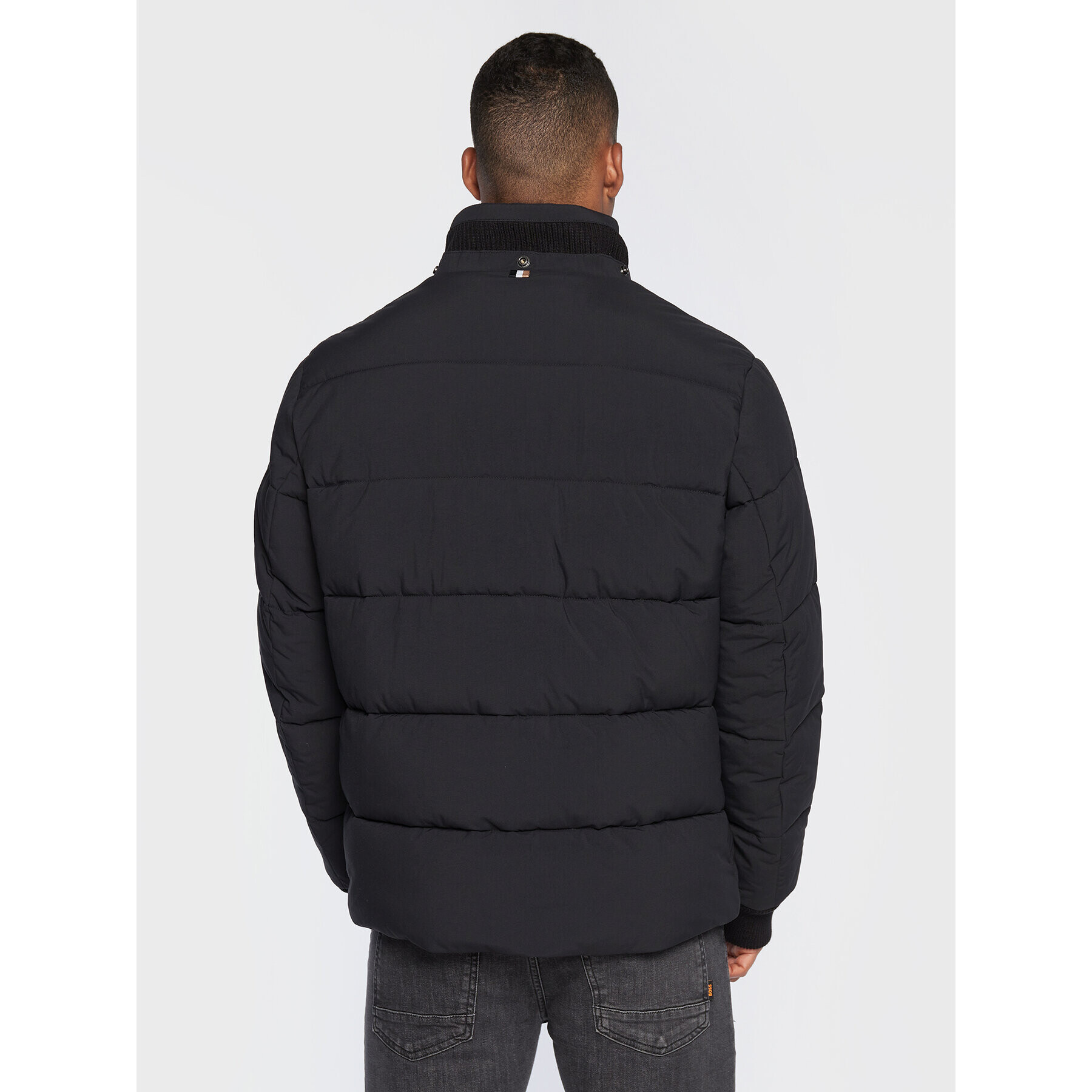 Boss Пухено яке Corleon1 50478378 Черен Regular Fit - Pepit.bg