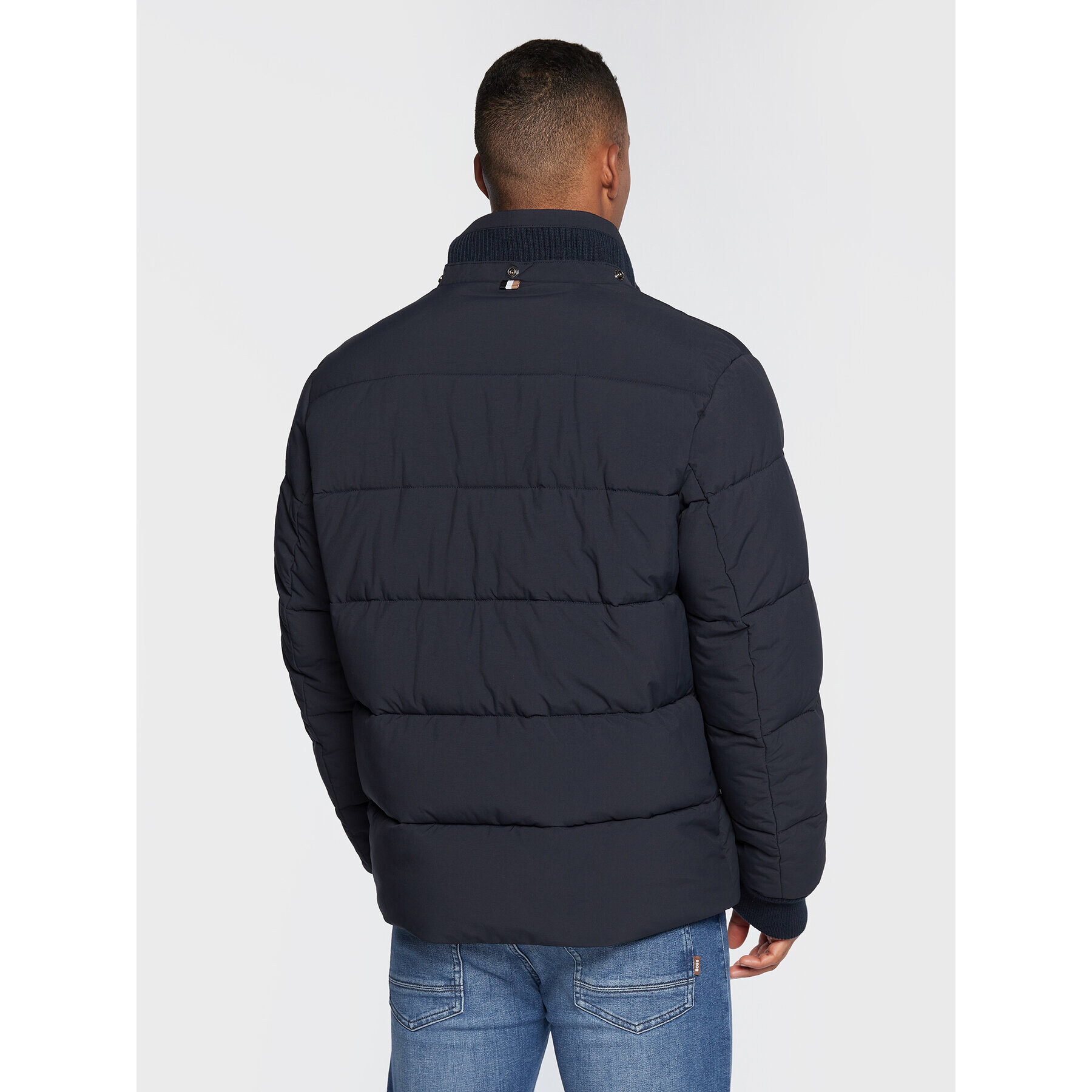 Boss Пухено яке Corleon1 50478378 Тъмносин Regular Fit - Pepit.bg