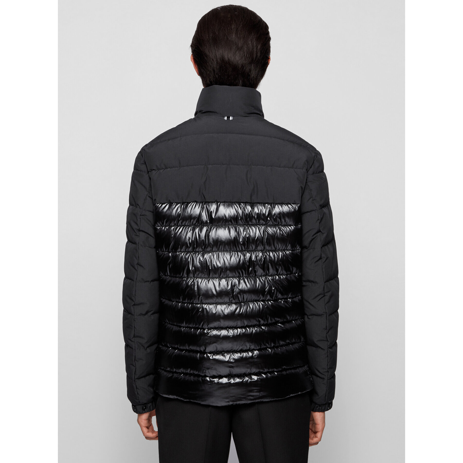 Boss Пухено яке Cure 50446165 Черен Regular Fit - Pepit.bg