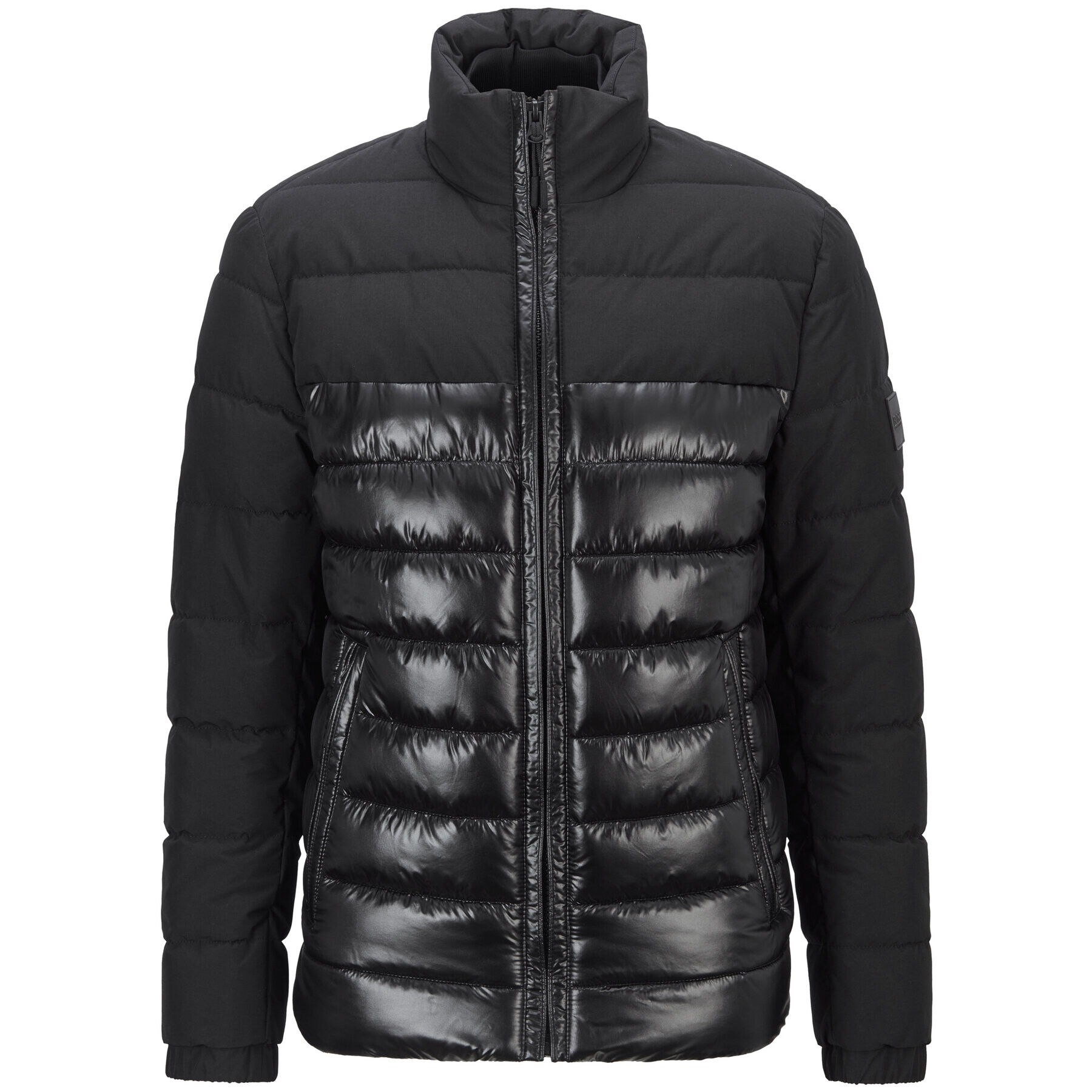 Boss Пухено яке Cure 50446165 Черен Regular Fit - Pepit.bg
