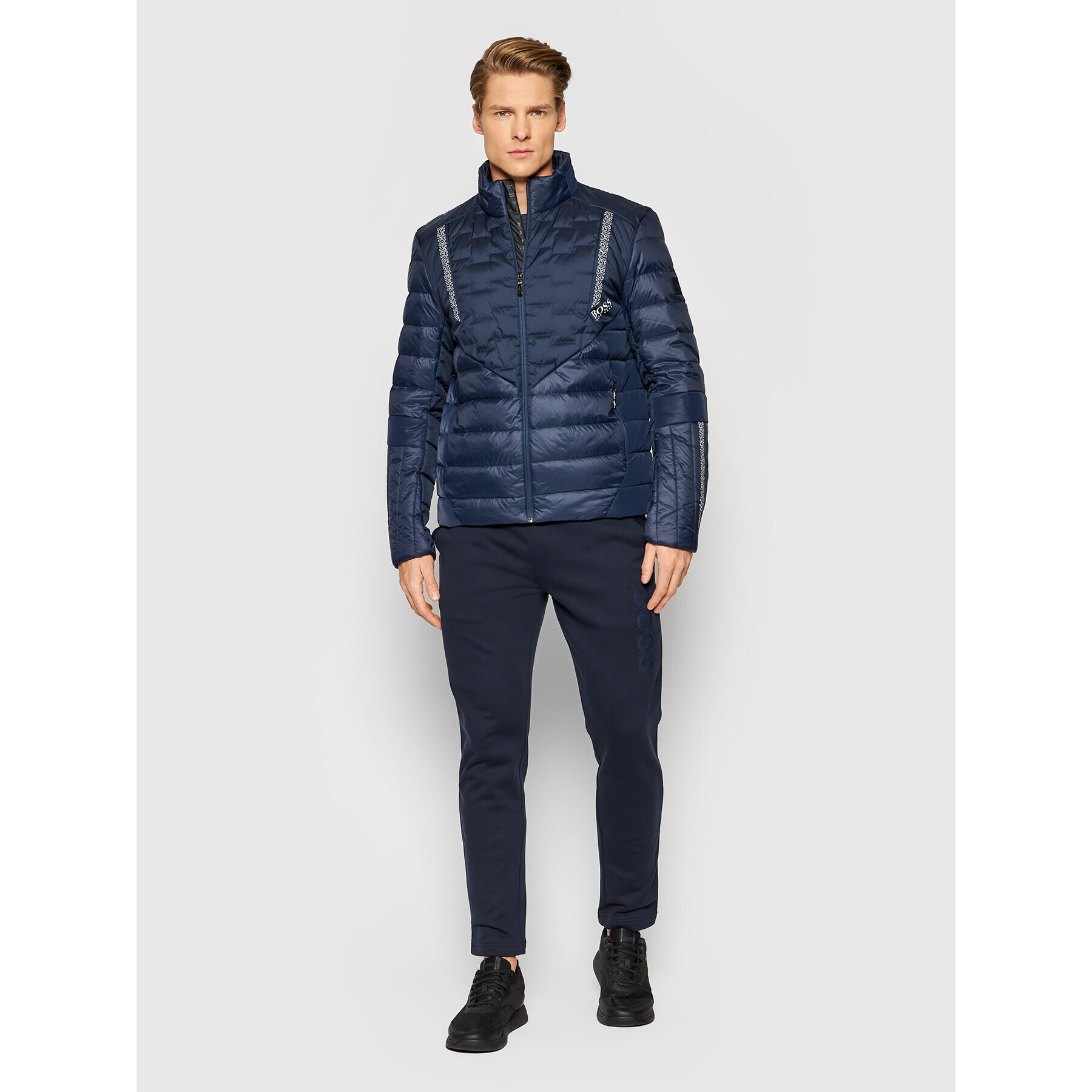 Boss Пухено яке J_Marson 50454958 Тъмносин Regular Fit - Pepit.bg