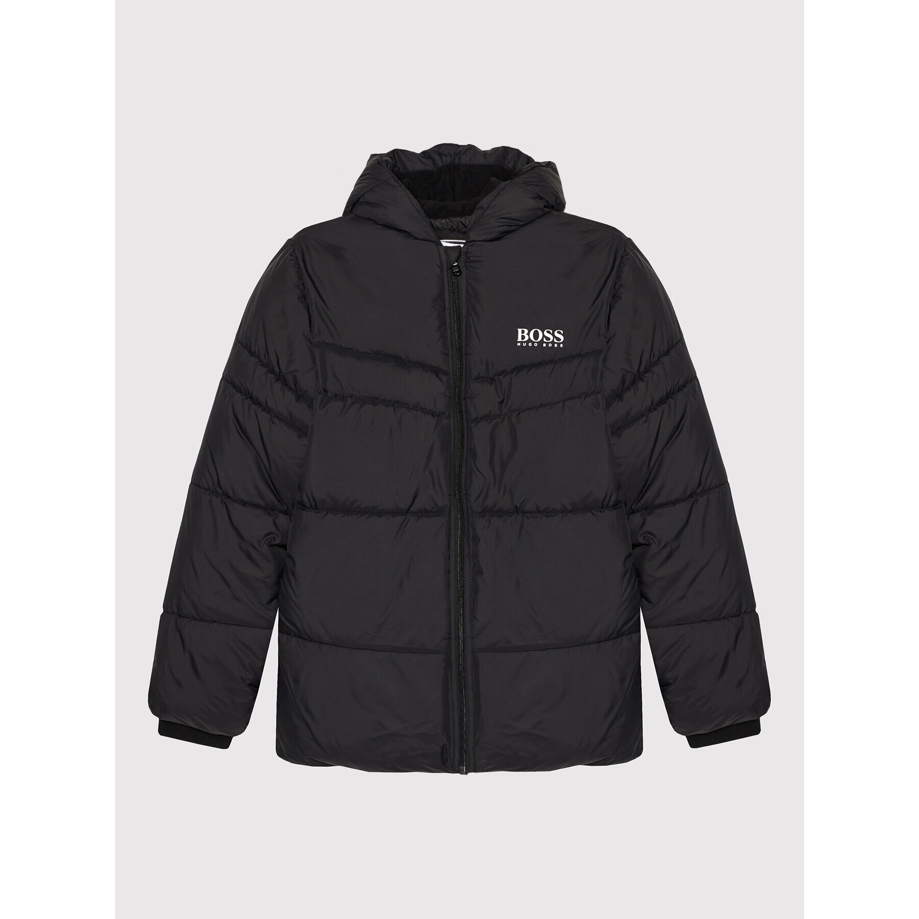 Boss Пухено яке J26458 D Черен Regular Fit - Pepit.bg