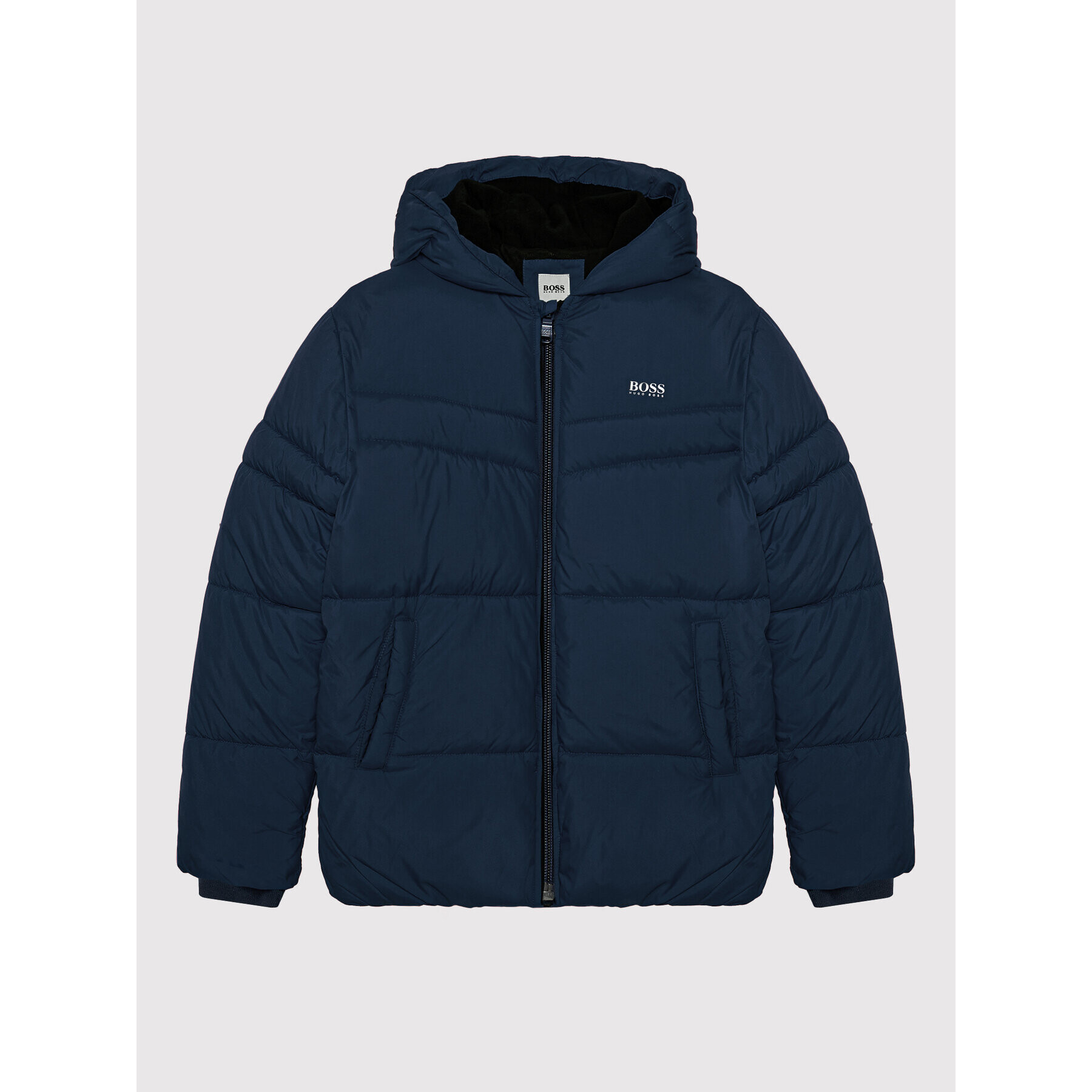 Boss Пухено яке J26458 M Тъмносин Regular Fit - Pepit.bg