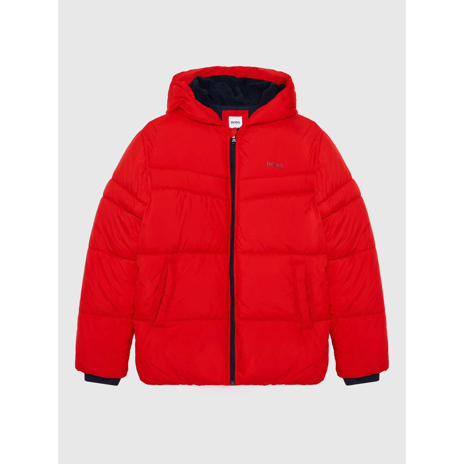 Boss Пухено яке J26458 S Червен Regular Fit - Pepit.bg