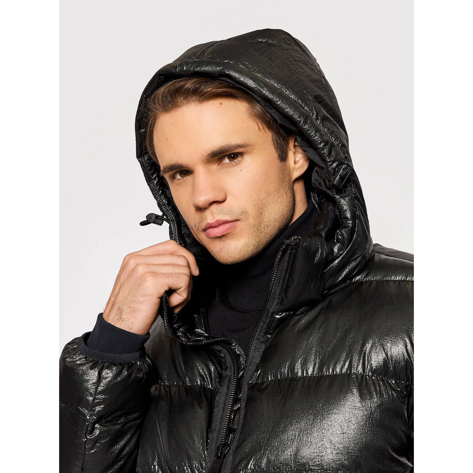 Boss Пухено яке Omnio-D 50460751 Черен Regular Fit - Pepit.bg