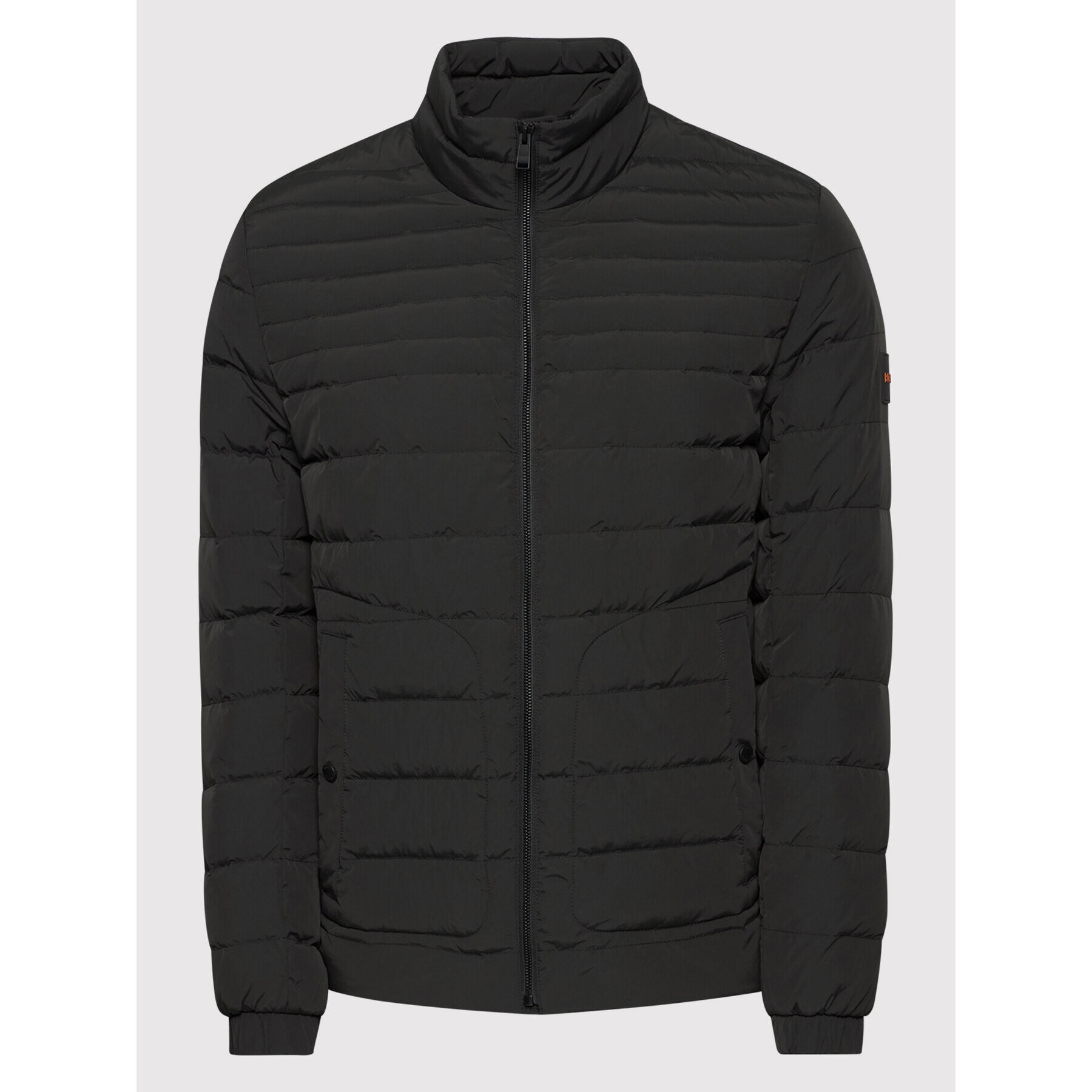 Boss Пухено яке Oswizz 50456024 Черен Relaxed Fit - Pepit.bg