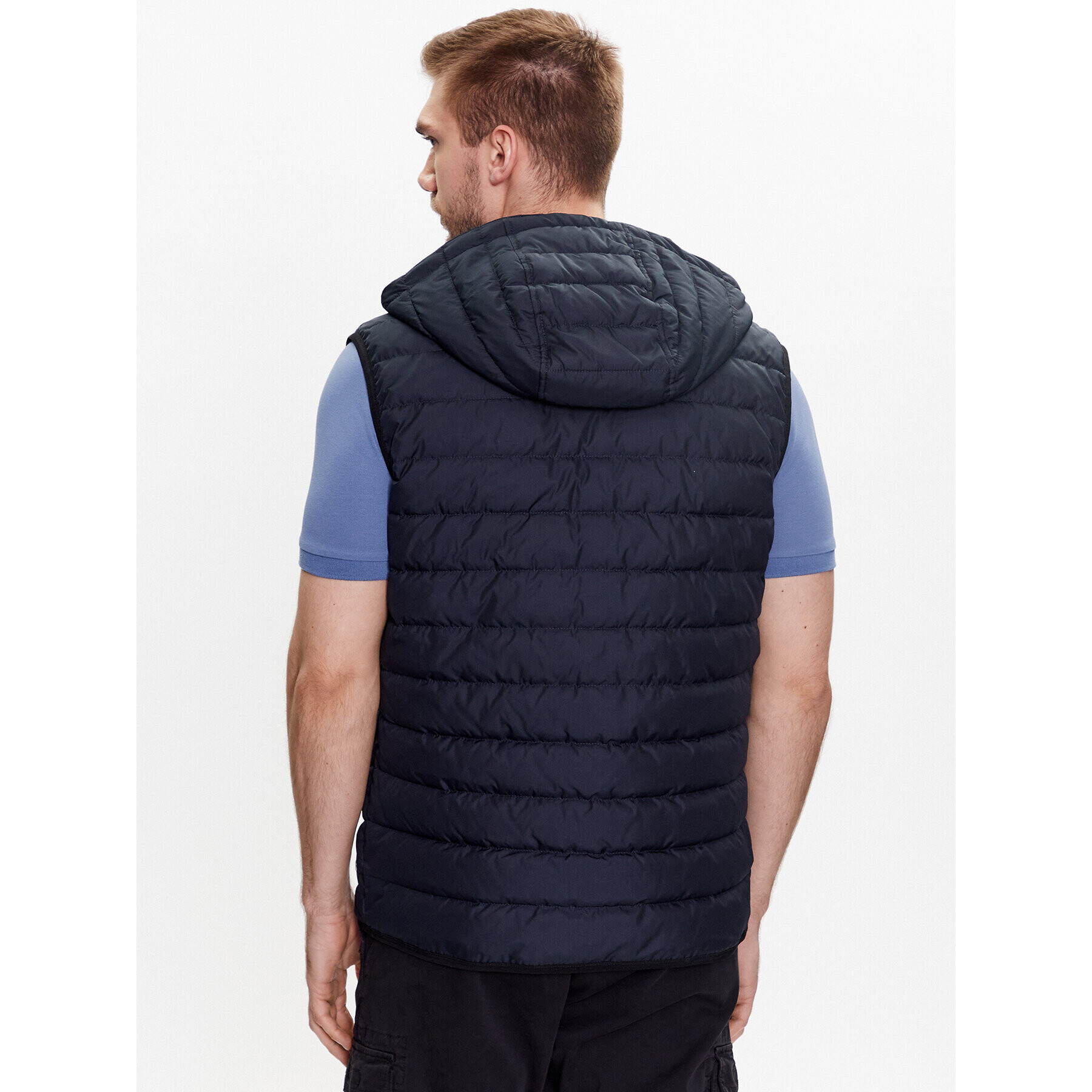 Boss Пухено яке 50488272 Тъмносин Regular Fit - Pepit.bg