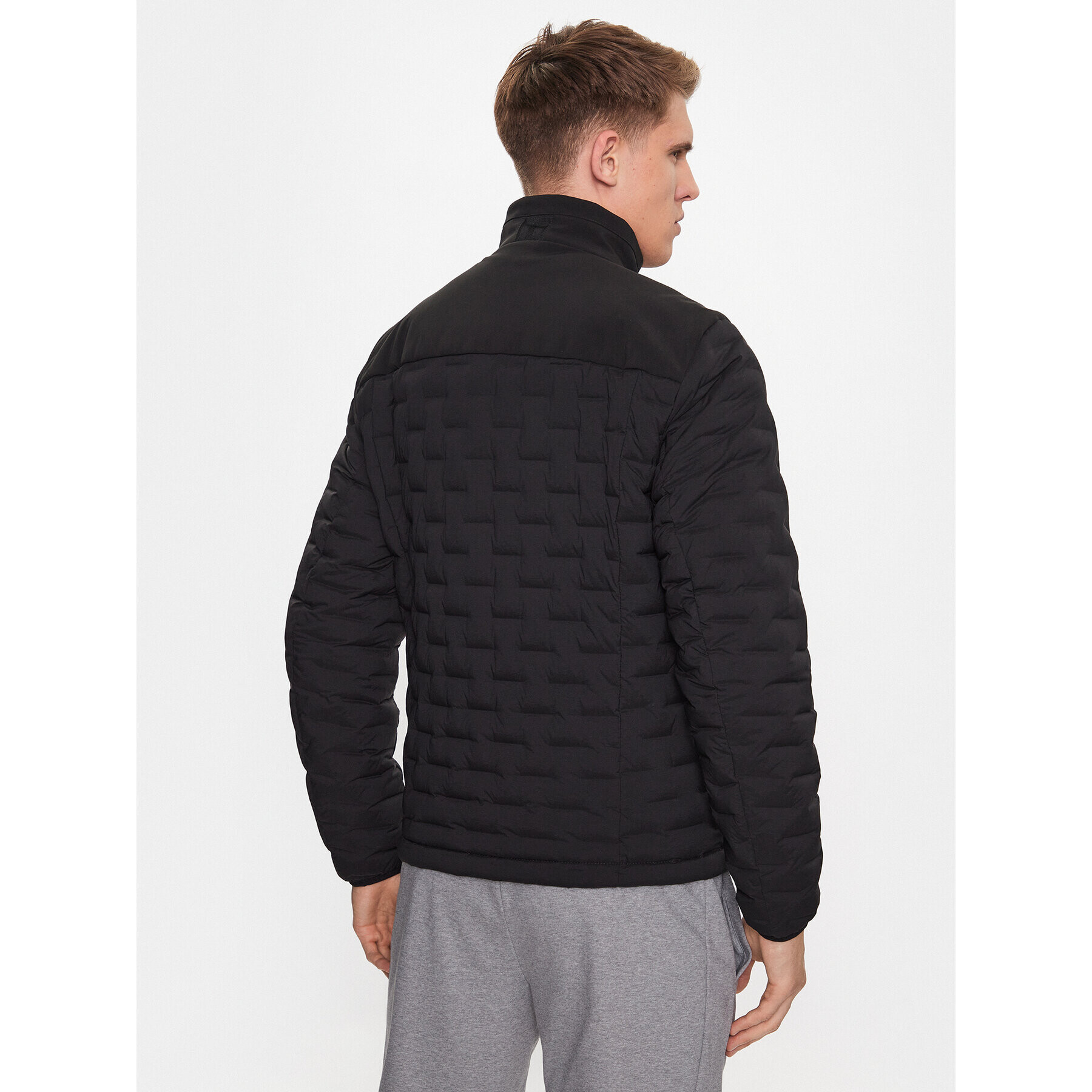 Boss Пухено яке 50491911 Черен Regular Fit - Pepit.bg