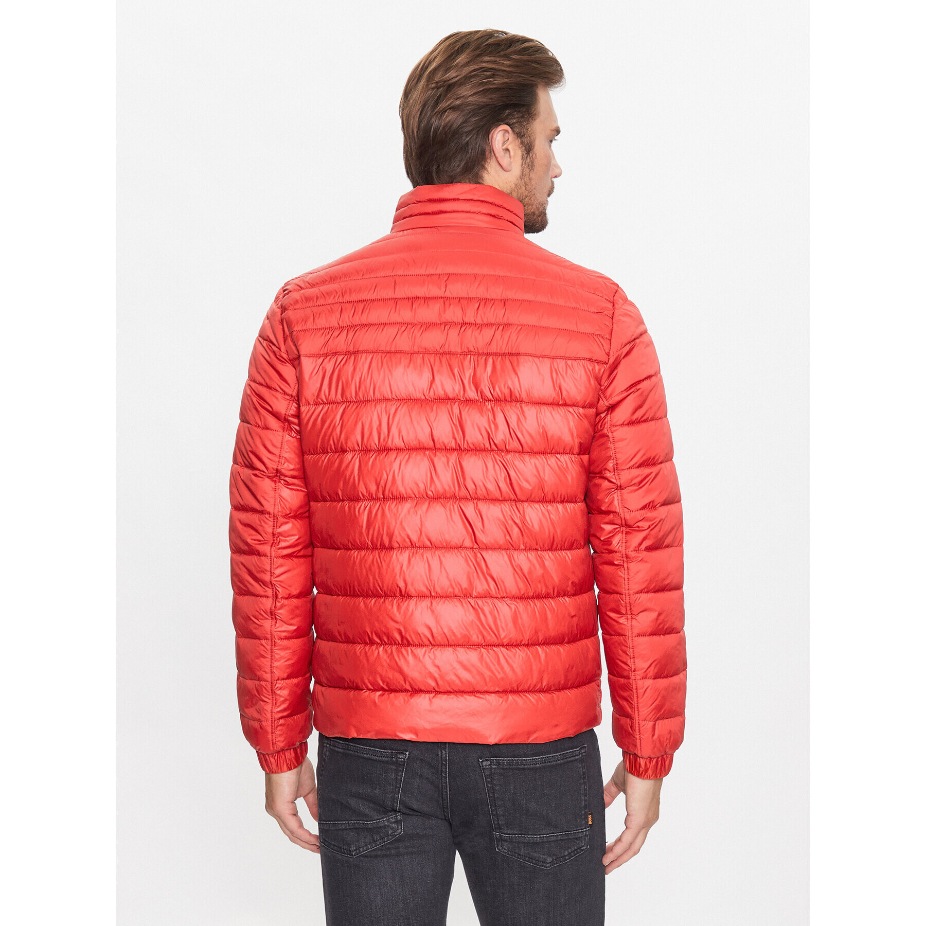 Boss Пухено яке 50496766 Червен Regular Fit - Pepit.bg