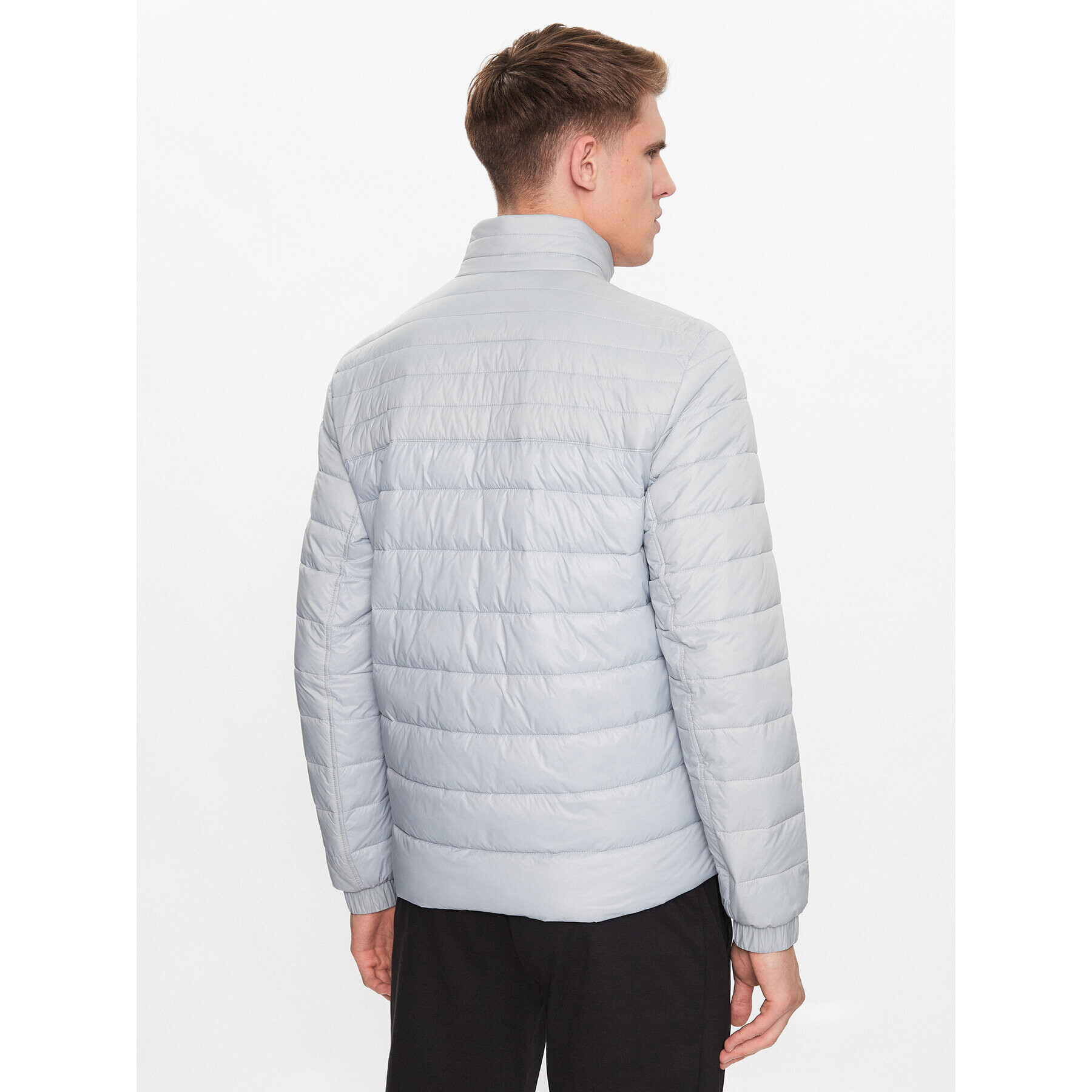 Boss Пухено яке 50496766 Сив Regular Fit - Pepit.bg