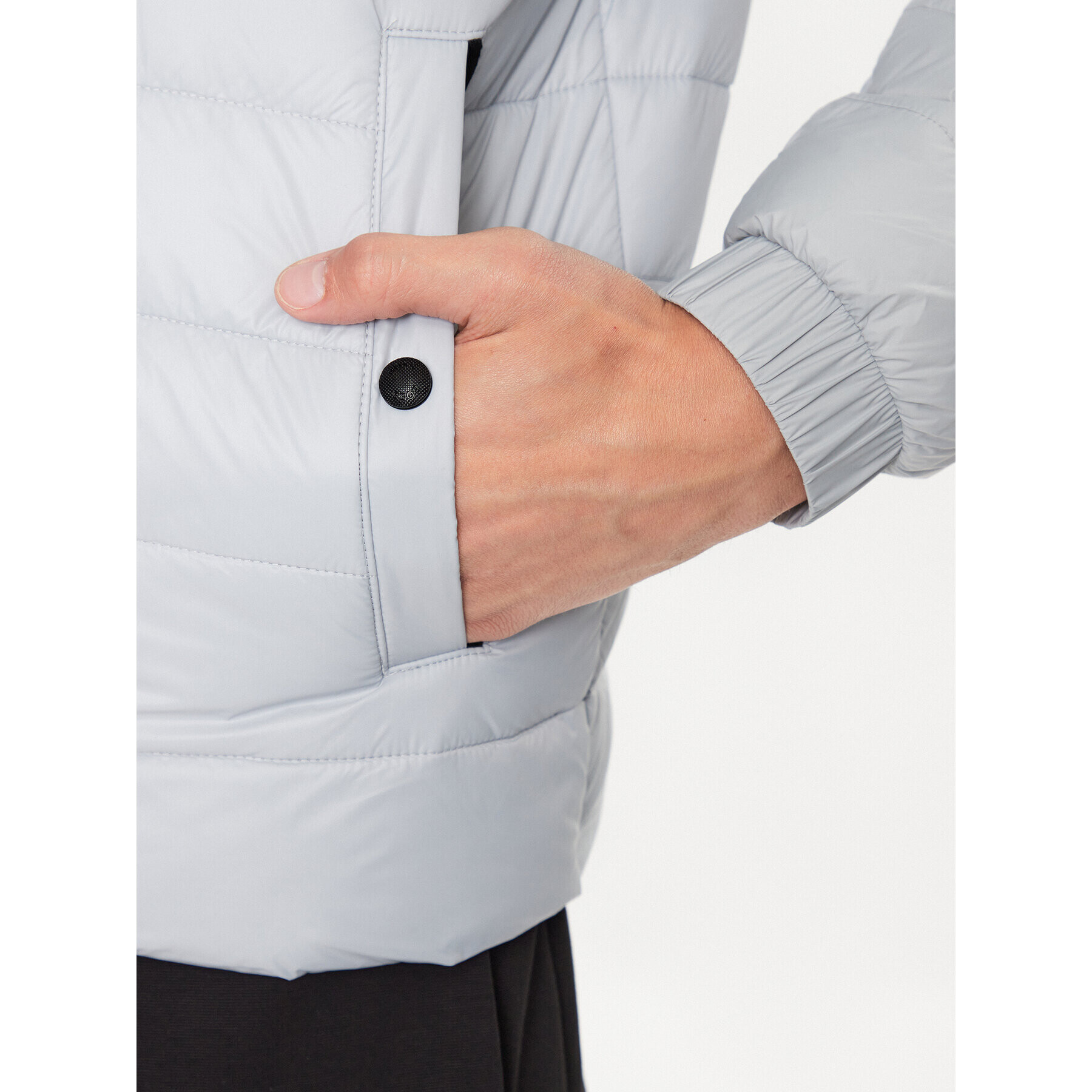 Boss Пухено яке 50496766 Сив Regular Fit - Pepit.bg