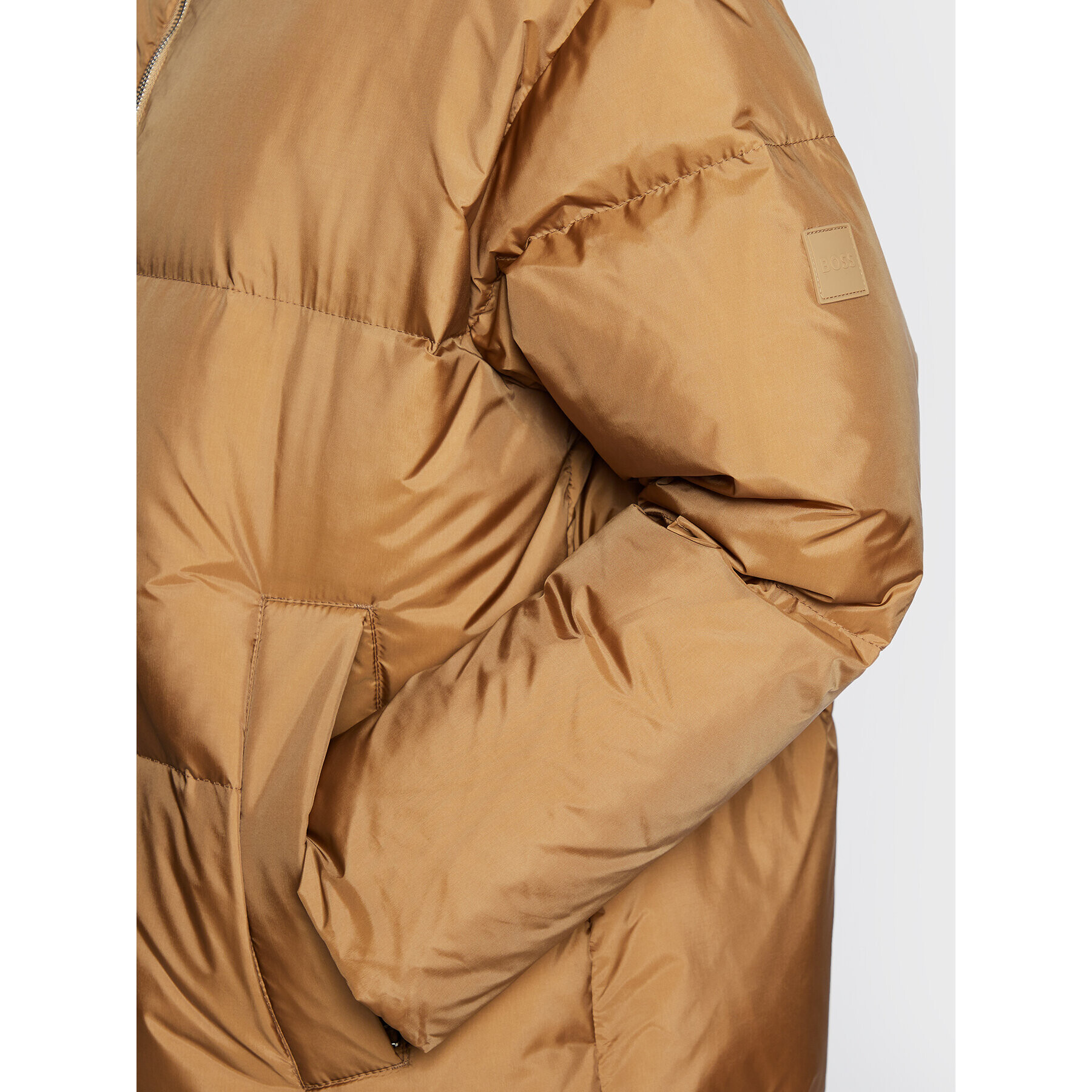 Boss Пухено яке C_Priolina 50479492 Бежов Regular Fit - Pepit.bg