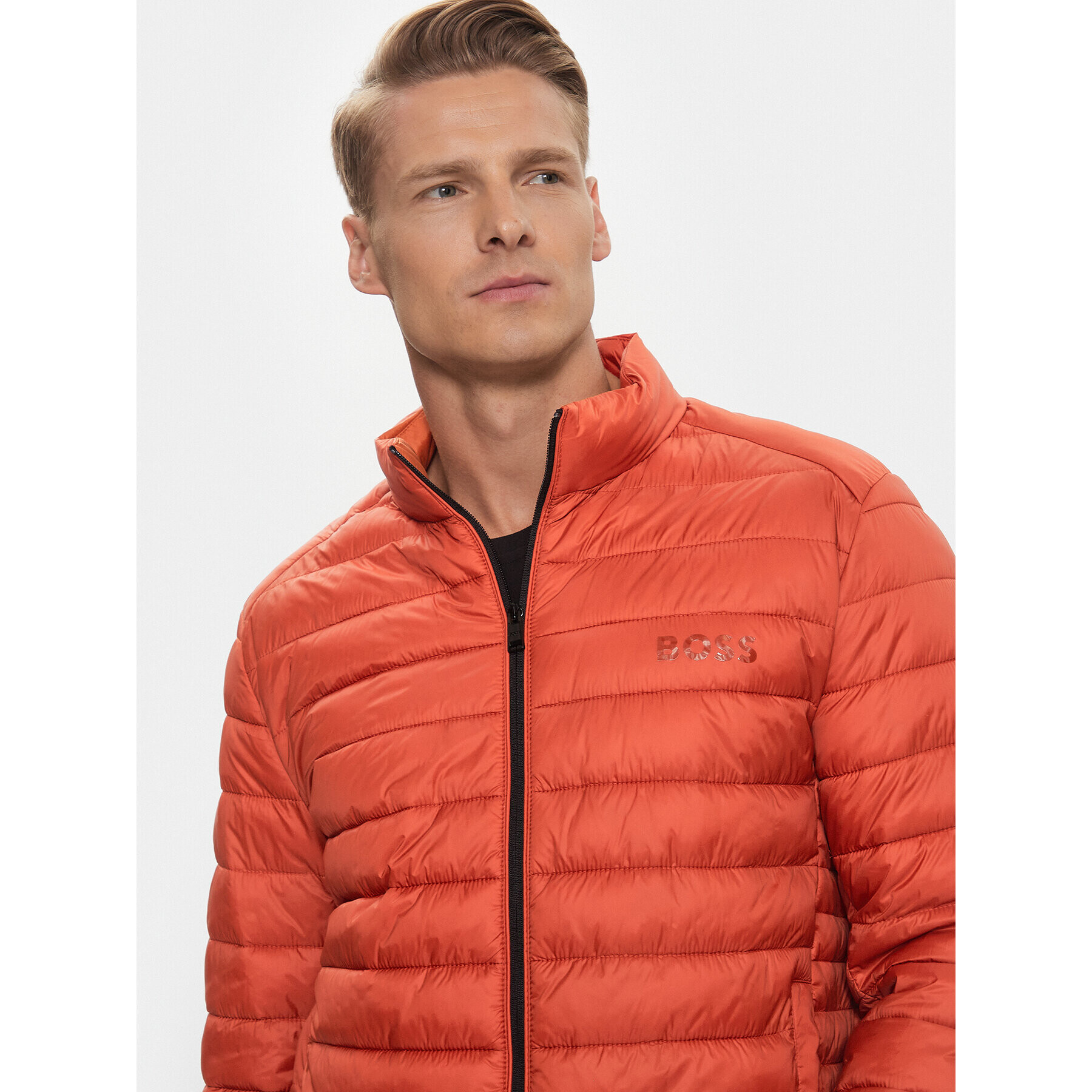 Boss Пухено яке Calanos 50481548 Оранжев Regular Fit - Pepit.bg