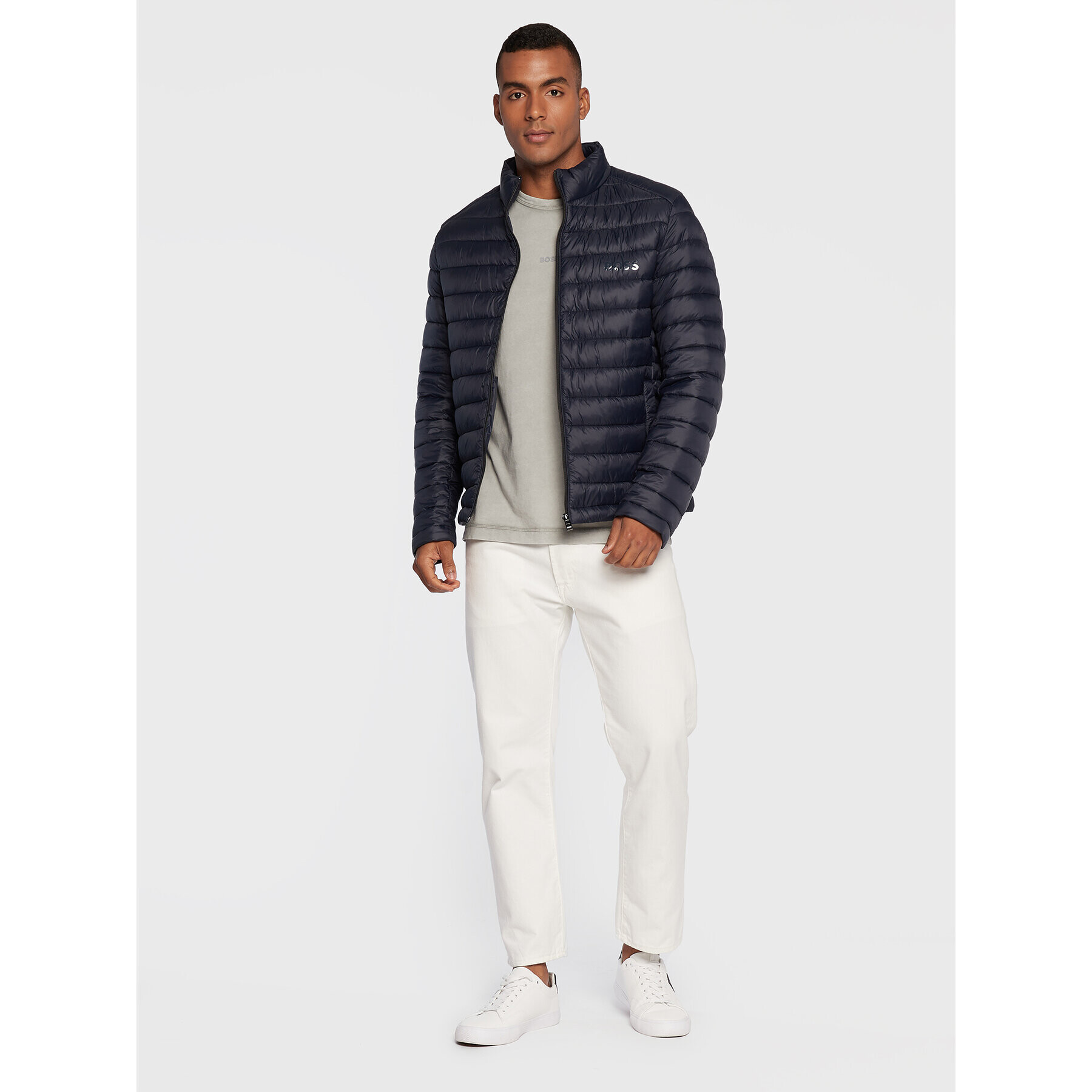 Boss Пухено яке Calanos 50481548 Тъмносин Regular Fit - Pepit.bg