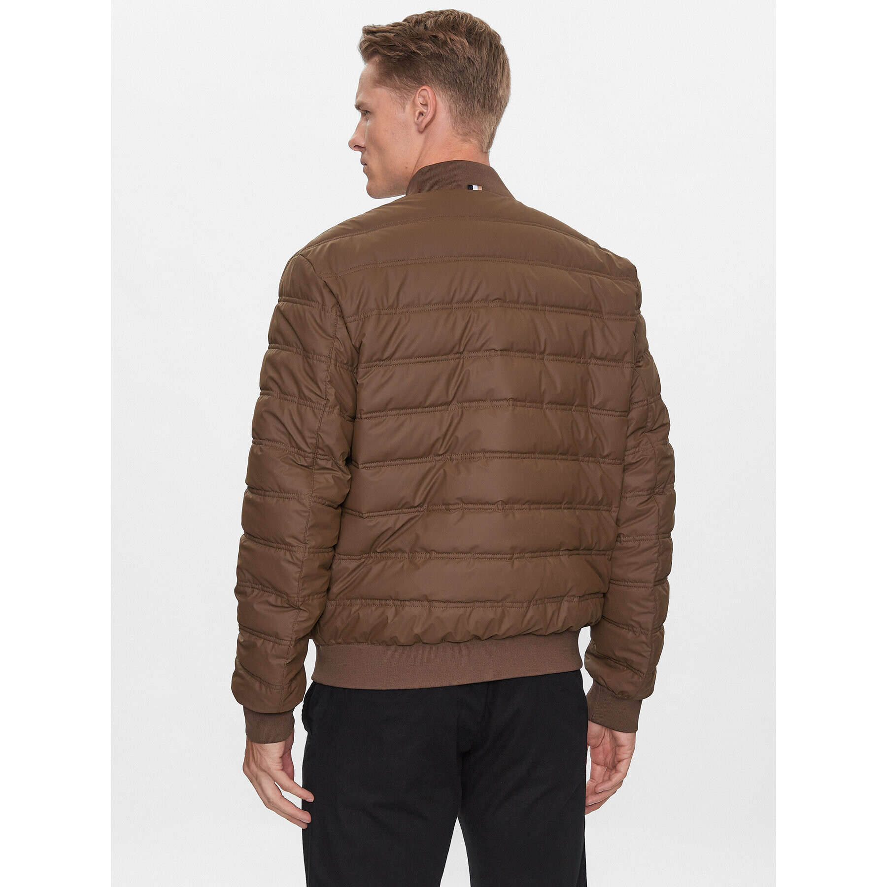 Boss Пухено яке Caradoc 50493693 Кафяв Regular Fit - Pepit.bg