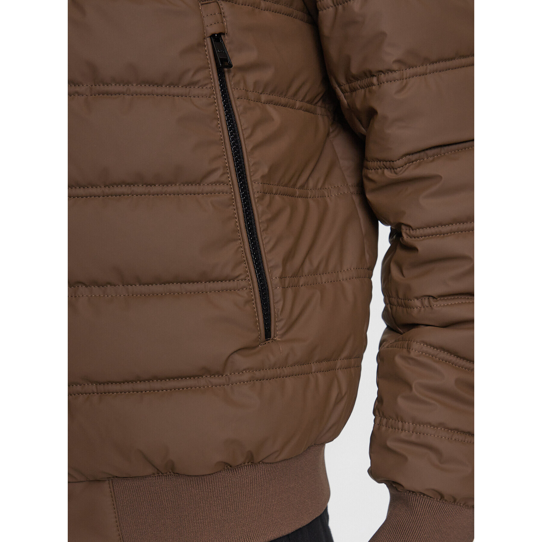 Boss Пухено яке Caradoc 50493693 Кафяв Regular Fit - Pepit.bg
