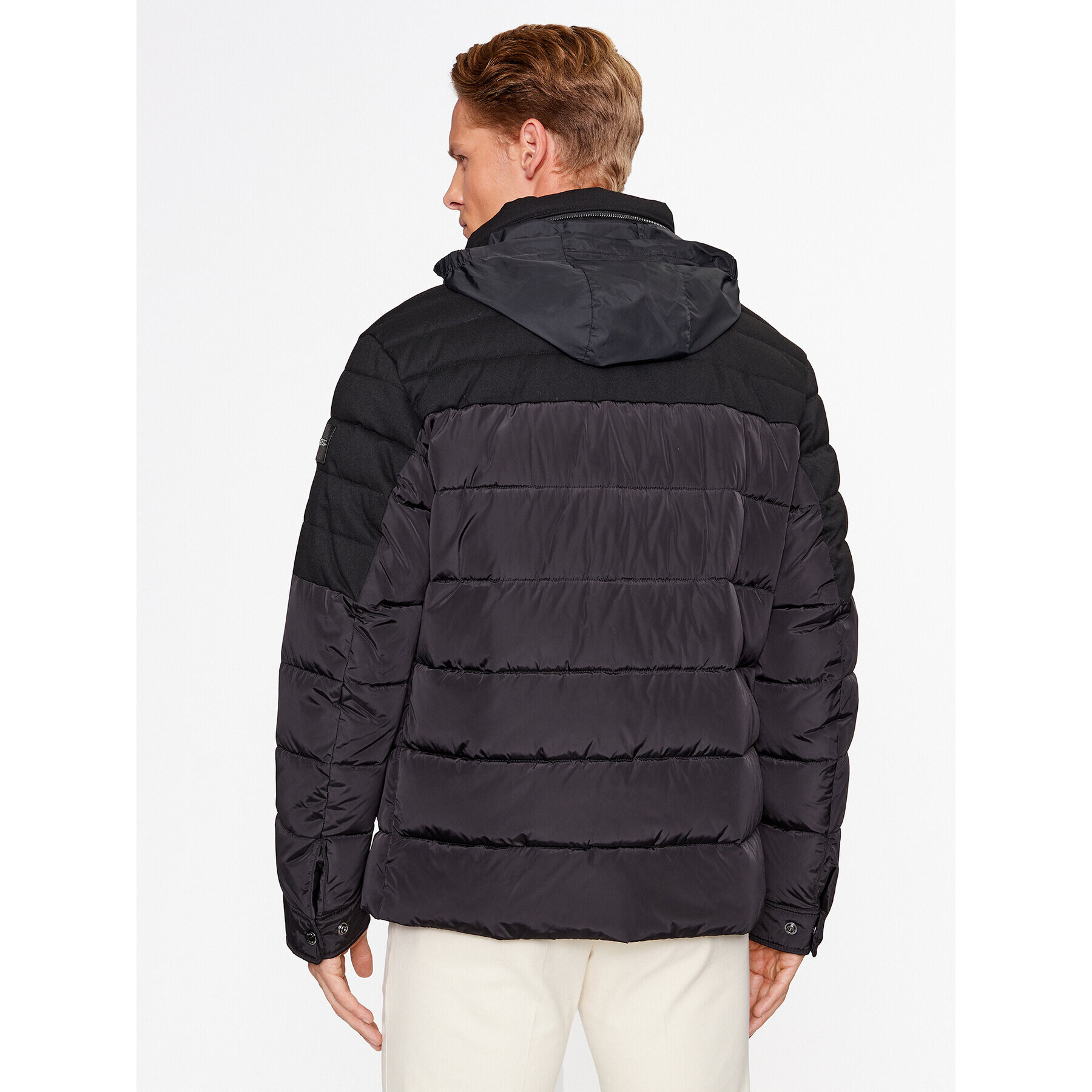 Boss Пухено яке Celinto 50497841 Черен Regular Fit - Pepit.bg