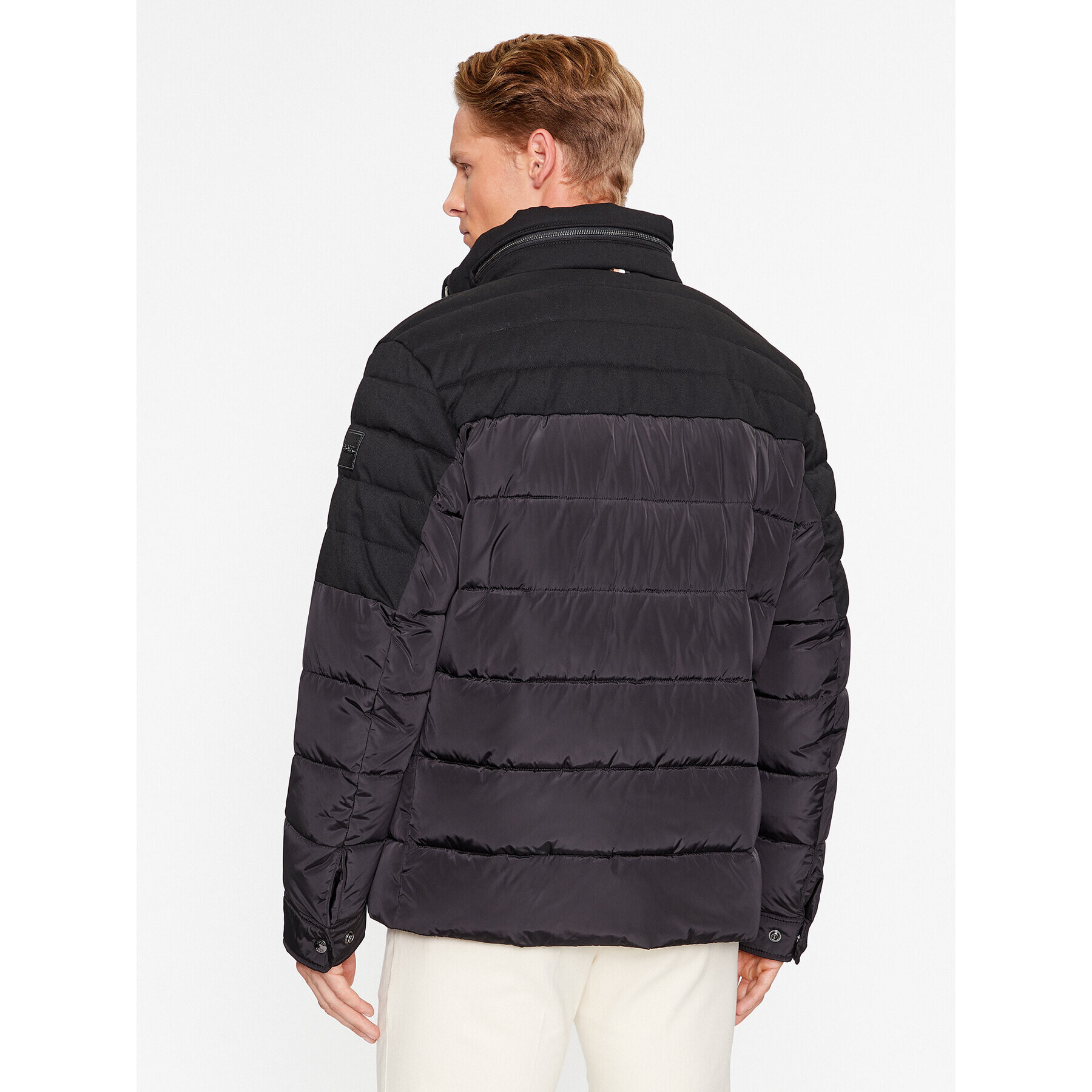 Boss Пухено яке Celinto 50497841 Черен Regular Fit - Pepit.bg