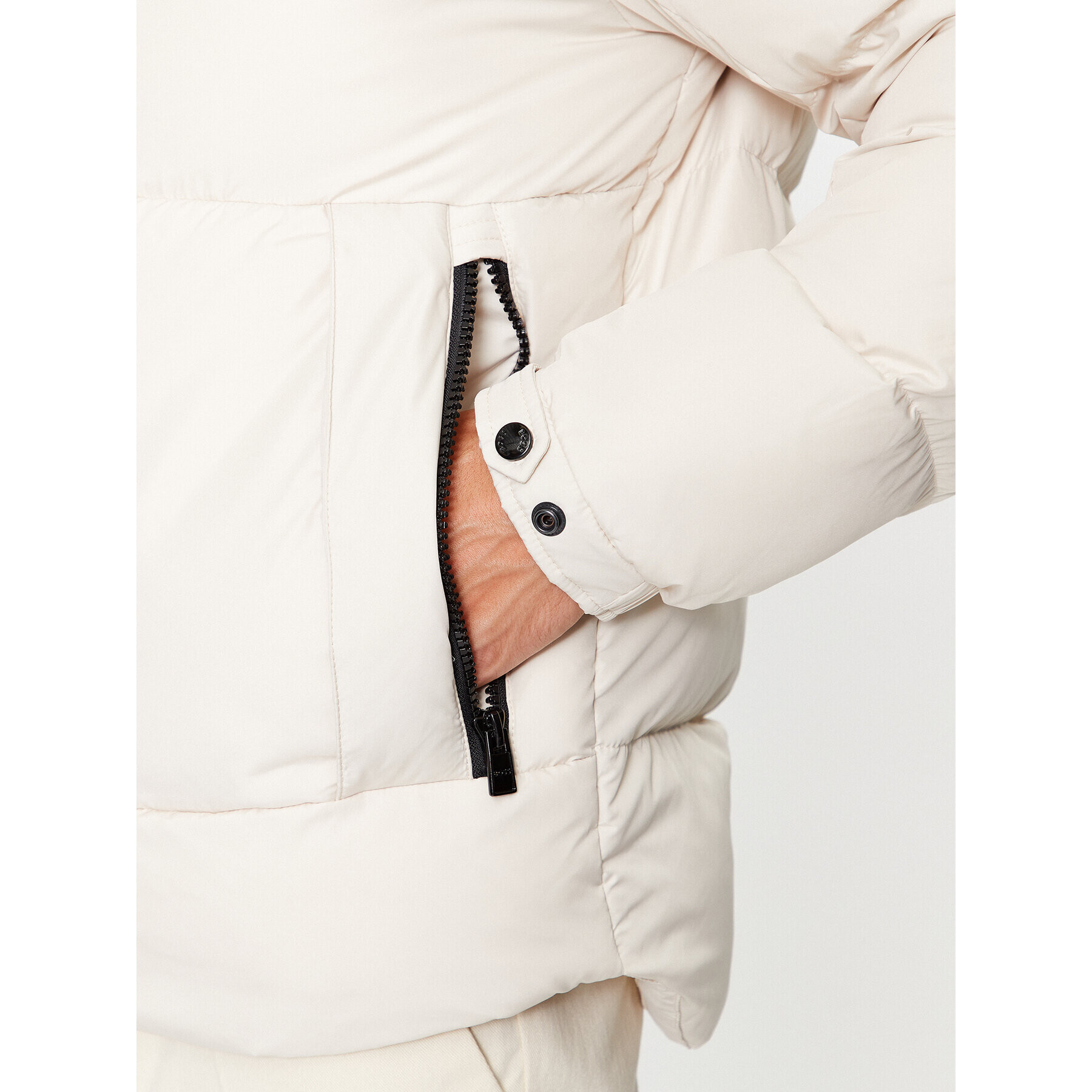 Boss Пухено яке Corbinian 50497836 Екрю Regular Fit - Pepit.bg