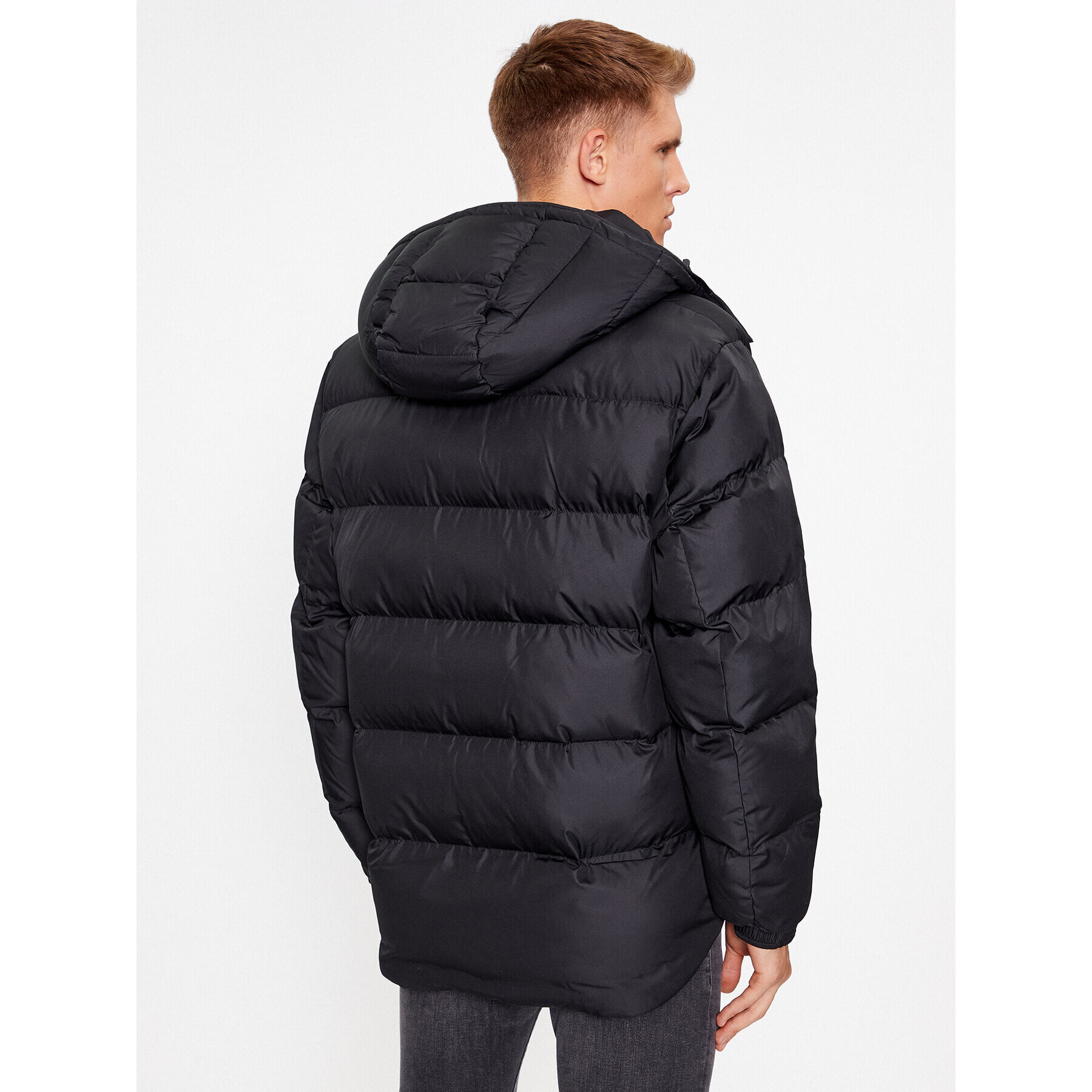 Boss Пухено яке Corbinian 50497836 Черен Regular Fit - Pepit.bg