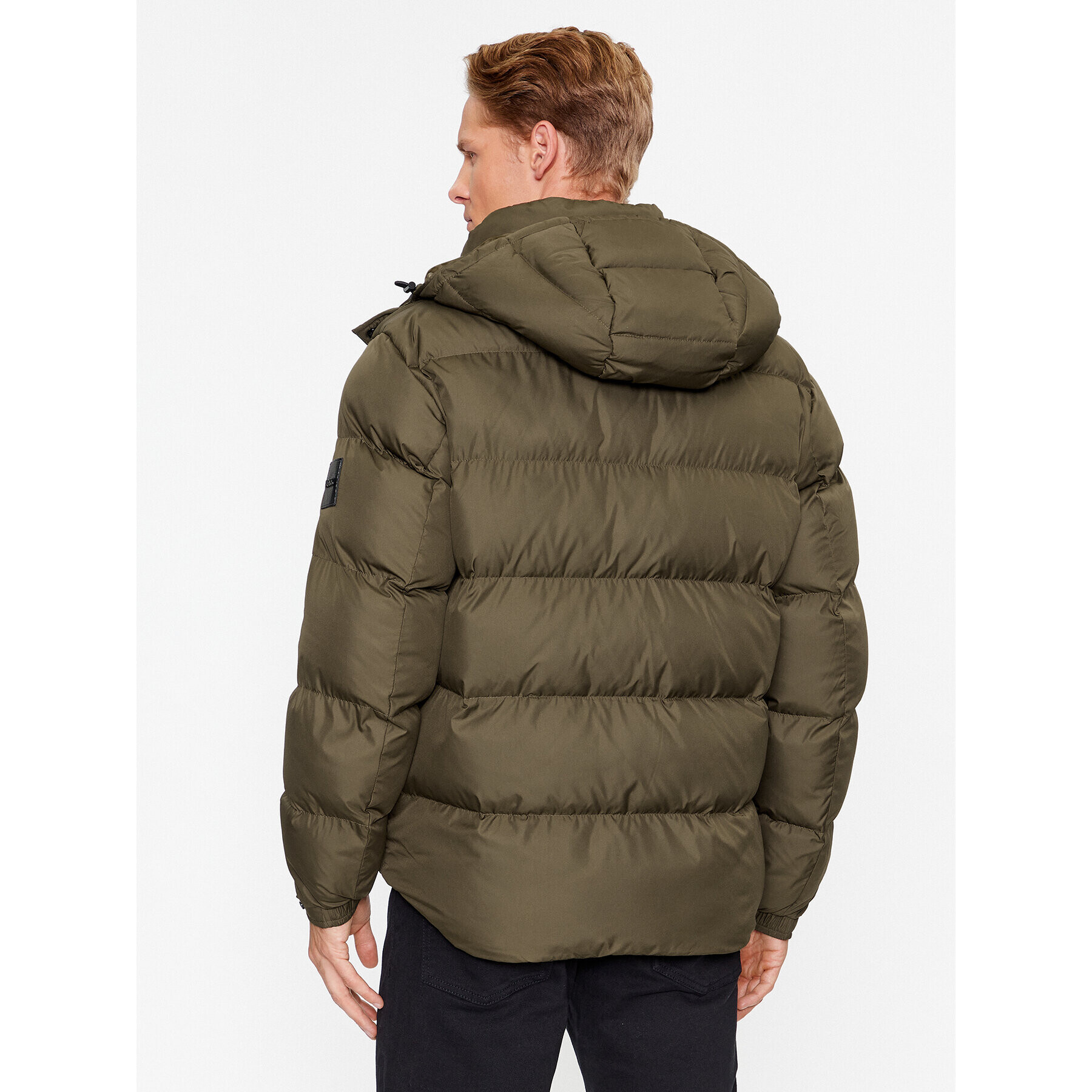 Boss Пухено яке Corbinian 50497836 Зелен Regular Fit - Pepit.bg