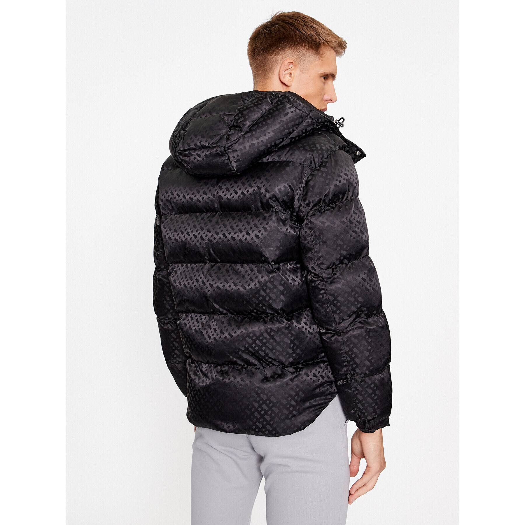 Boss Пухено яке Corbinian1 50499813 Черен Regular Fit - Pepit.bg