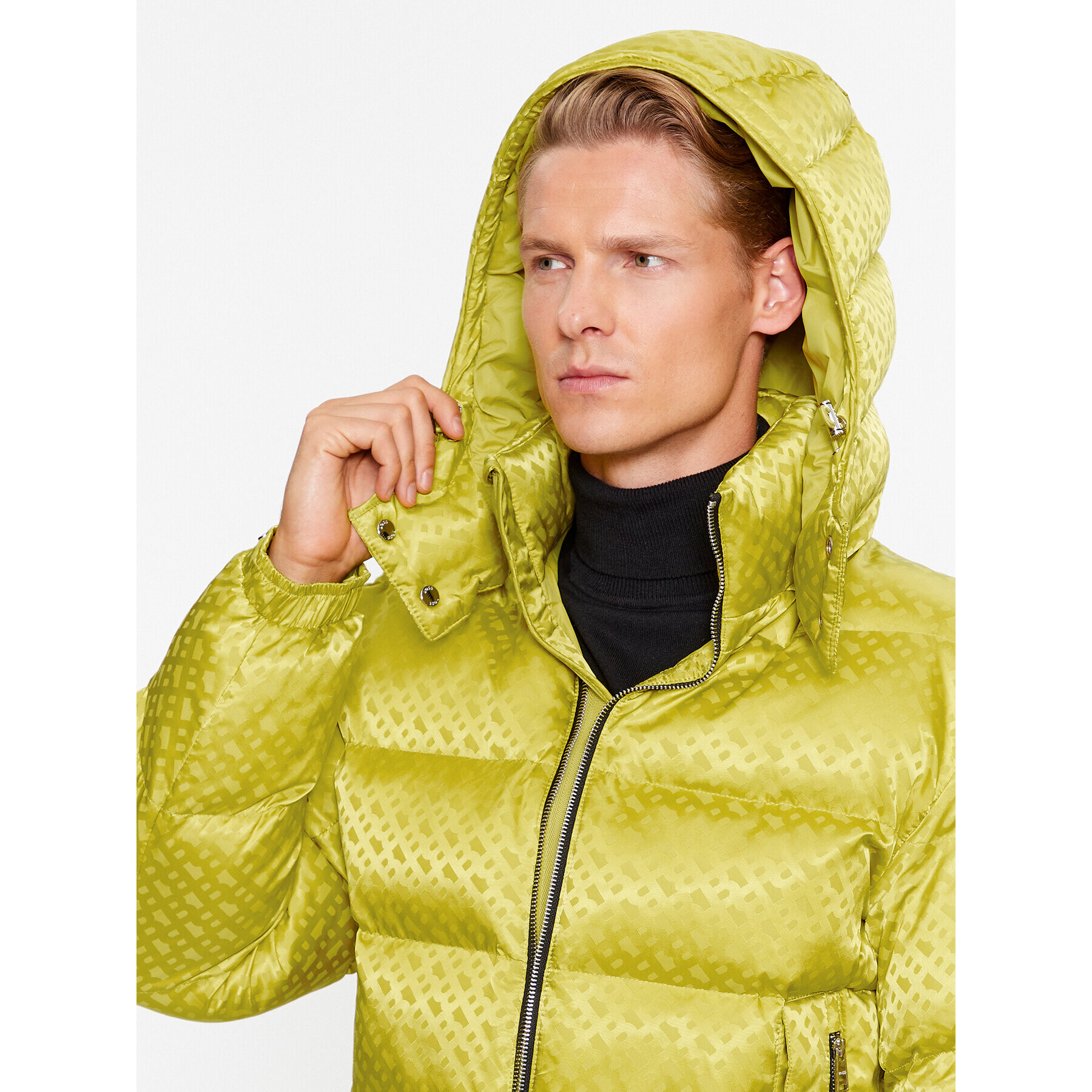 Boss Пухено яке Corbinian1 50499813 Зелен Regular Fit - Pepit.bg