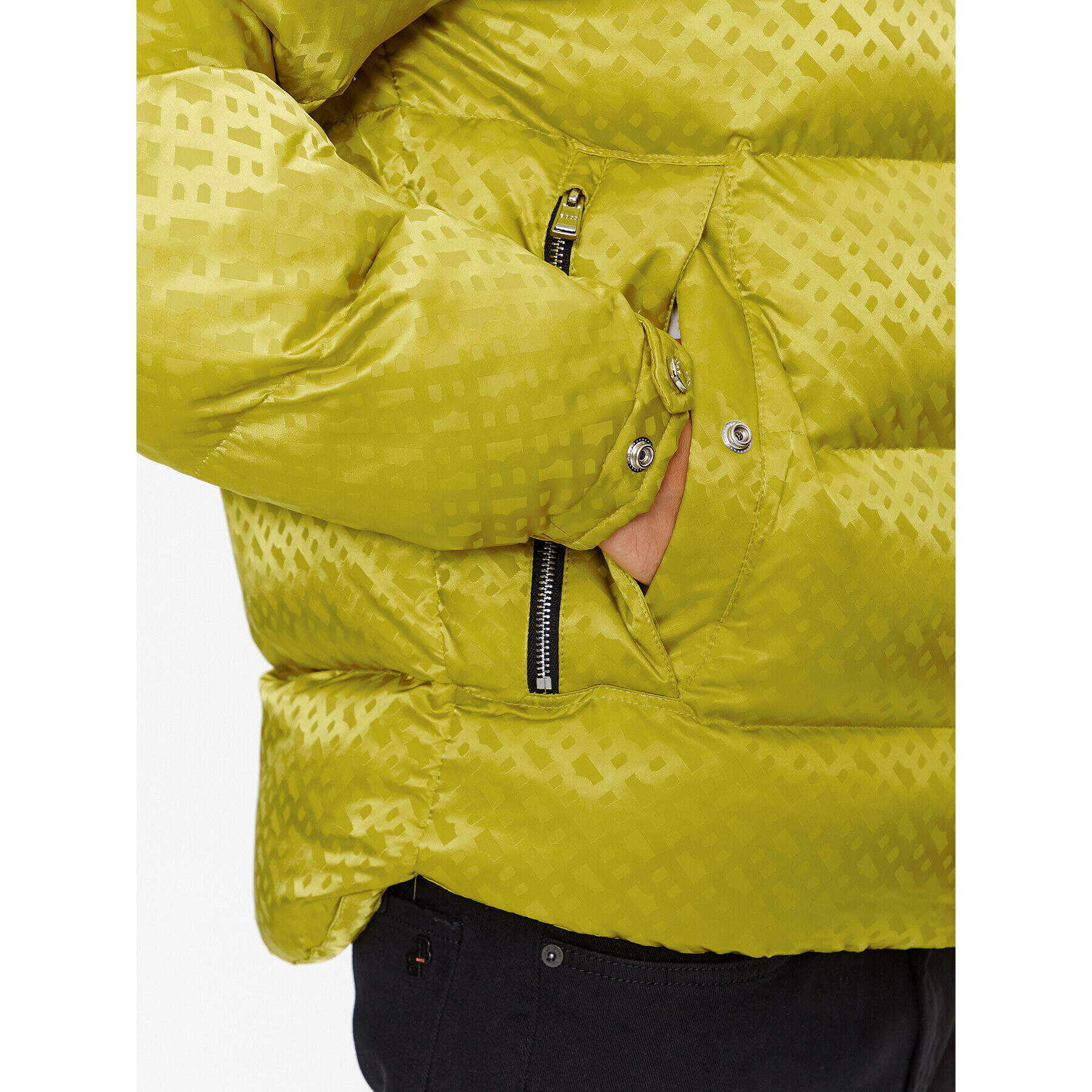 Boss Пухено яке Corbinian1 50499813 Зелен Regular Fit - Pepit.bg
