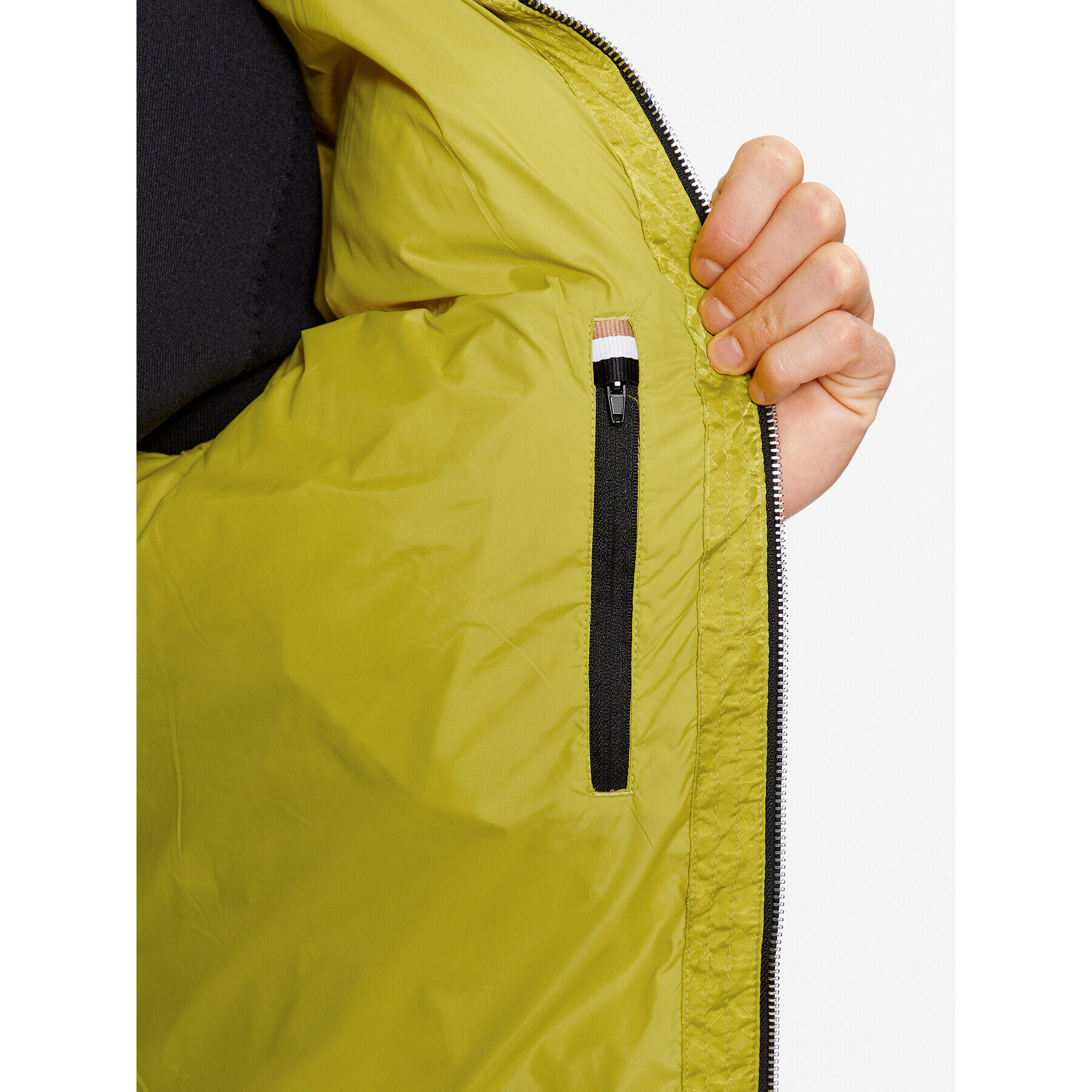 Boss Пухено яке Corbinian1 50499813 Зелен Regular Fit - Pepit.bg