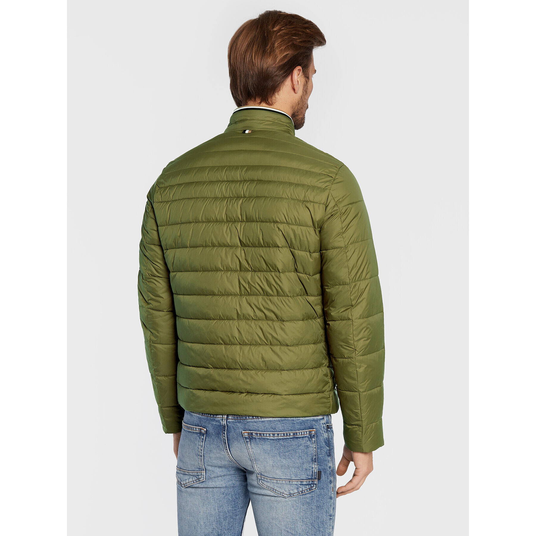 Boss Пухено яке Darolus 50464308 Зелен Regular Fit - Pepit.bg