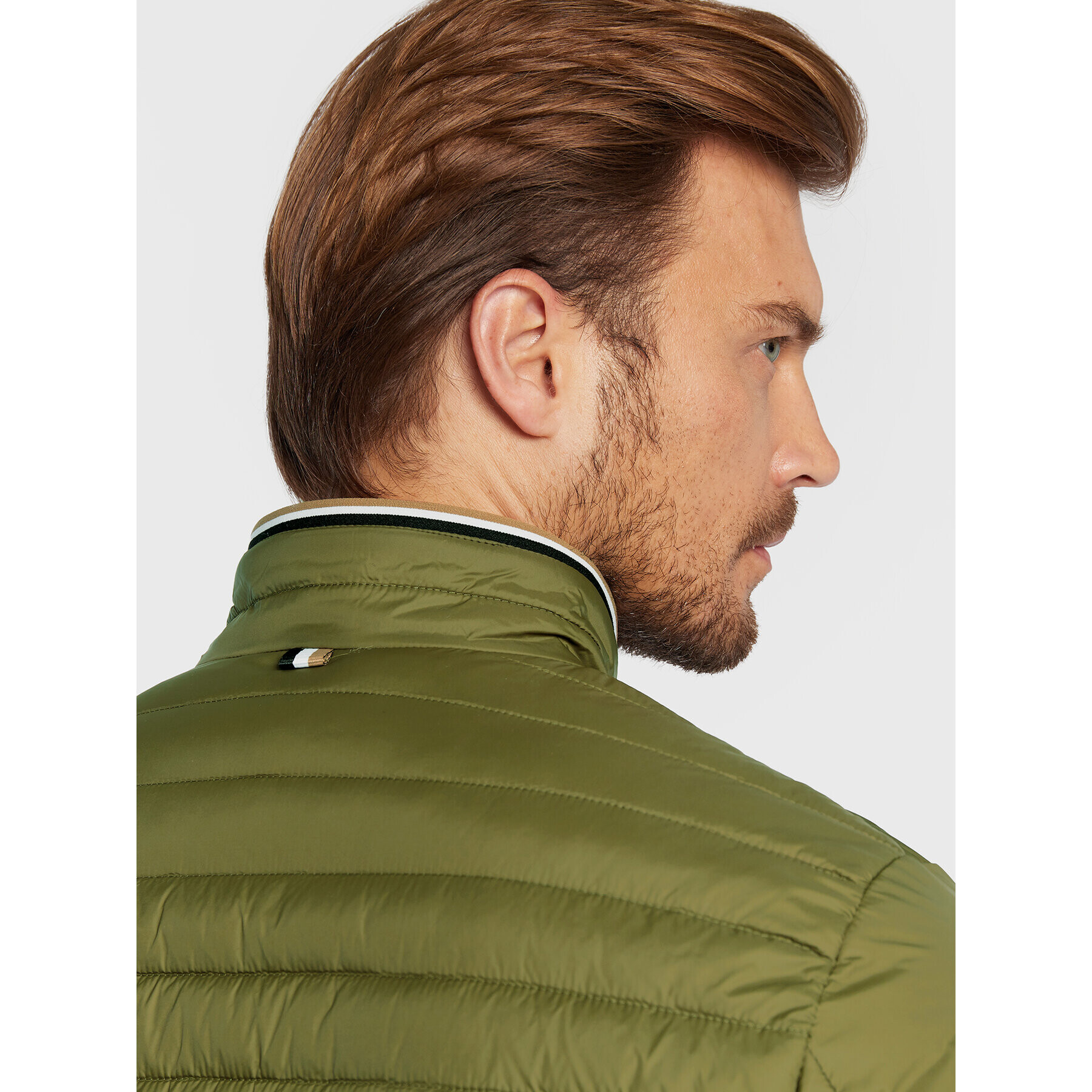 Boss Пухено яке Darolus 50464308 Зелен Regular Fit - Pepit.bg