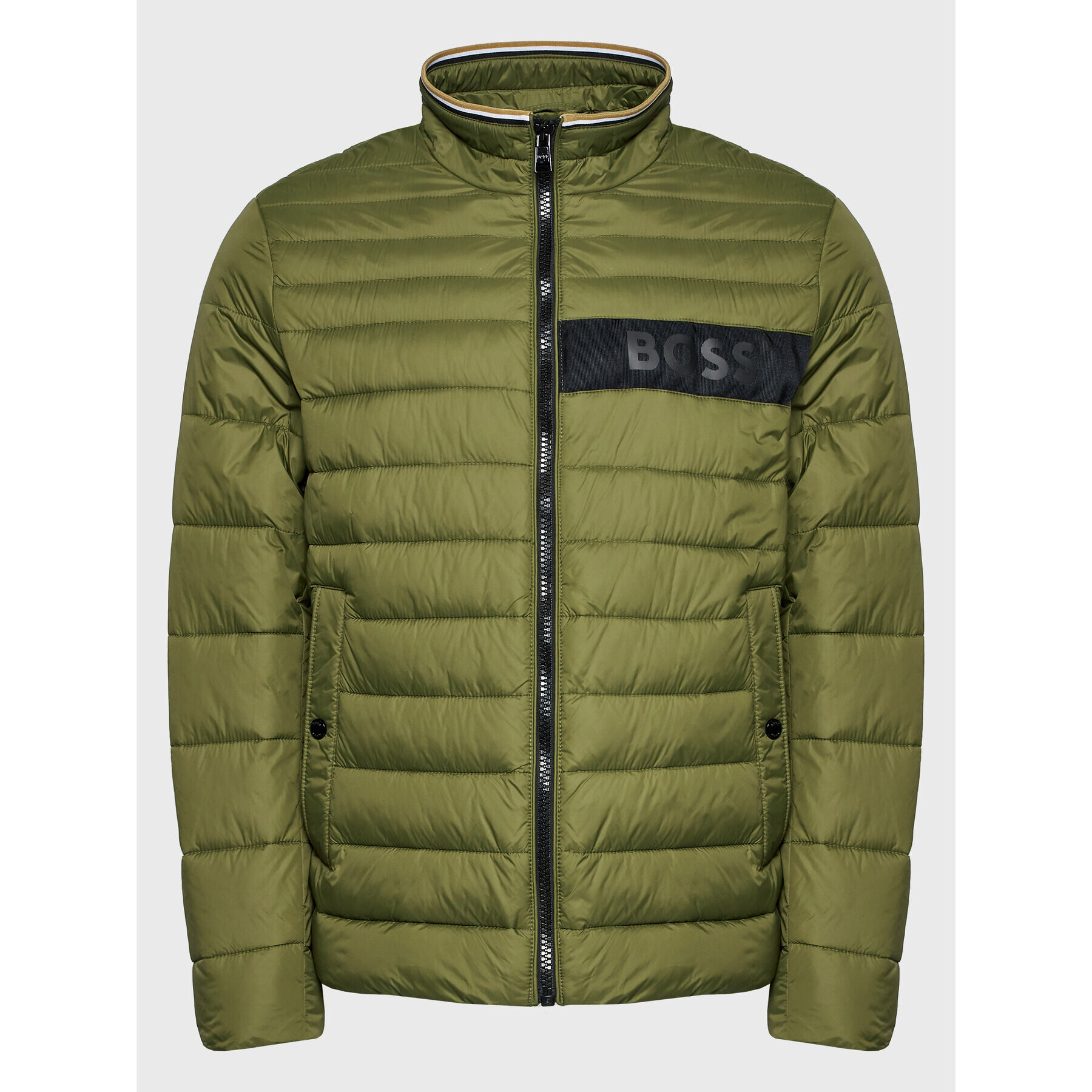 Boss Пухено яке Darolus 50464308 Зелен Regular Fit - Pepit.bg