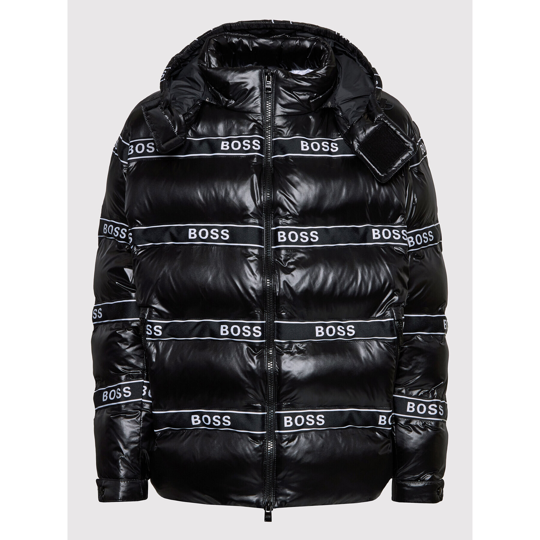 Boss Пухено яке Dobel_Hc 50461455 Черен Regular Fit - Pepit.bg