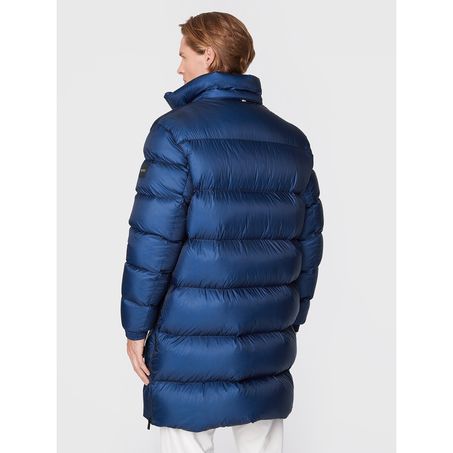 Boss Пухено яке Donden 50476213 Тъмносин Regular Fit - Pepit.bg