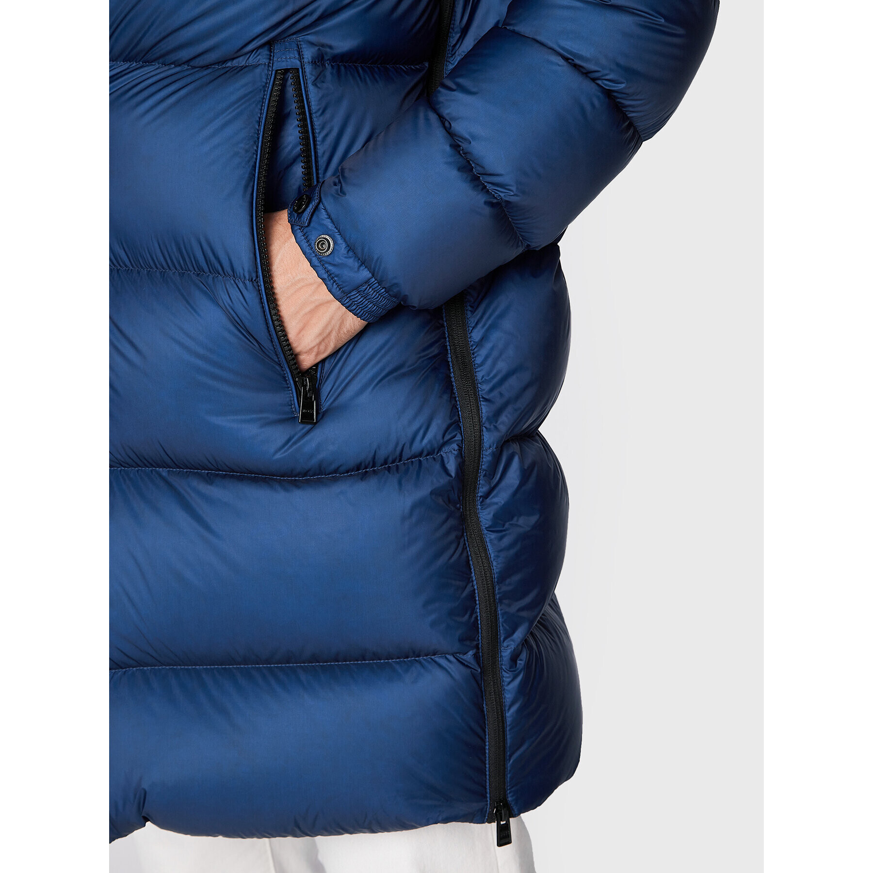 Boss Пухено яке Donden 50476213 Тъмносин Regular Fit - Pepit.bg