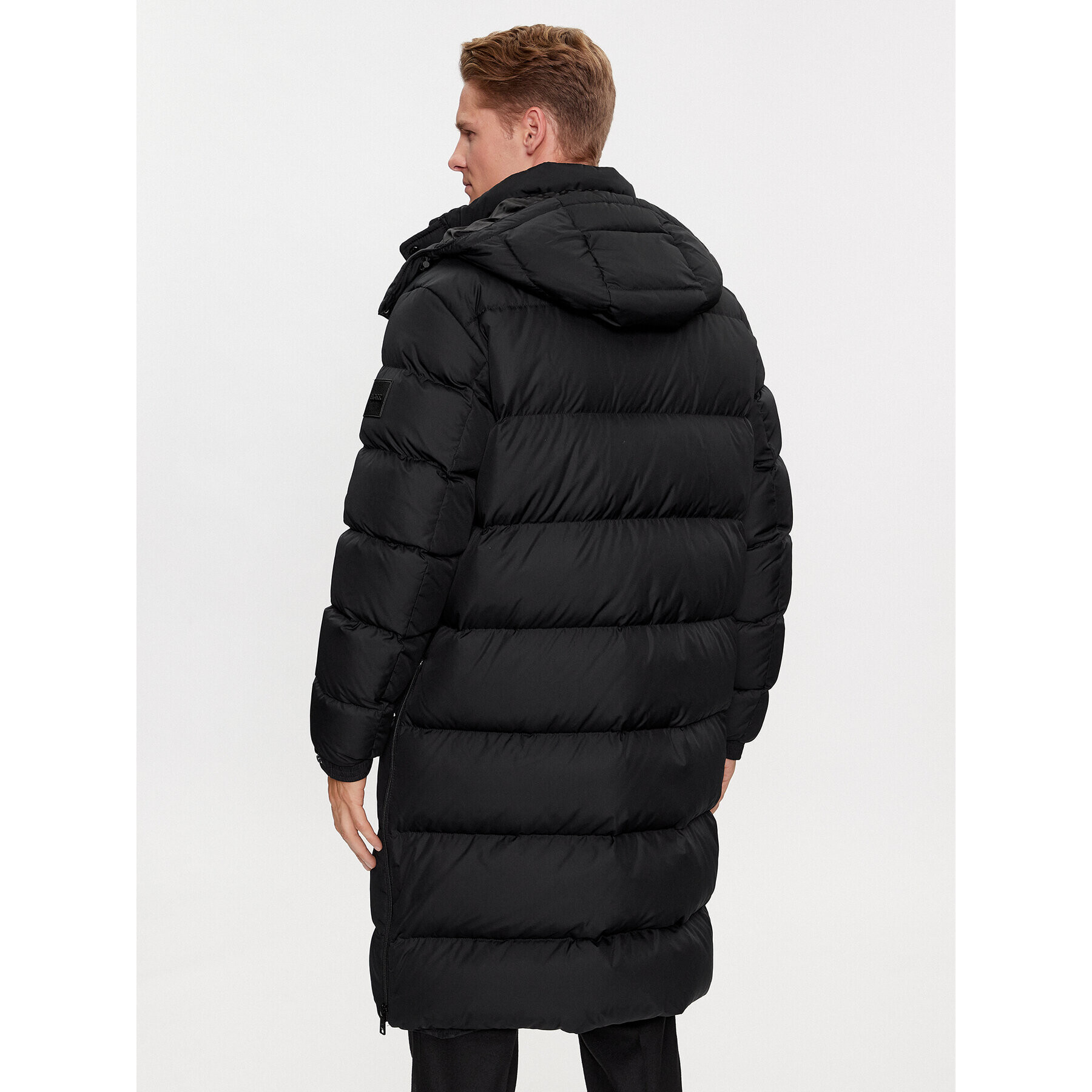 Boss Пухено яке Donden4 50499795 Черен Relaxed Fit - Pepit.bg