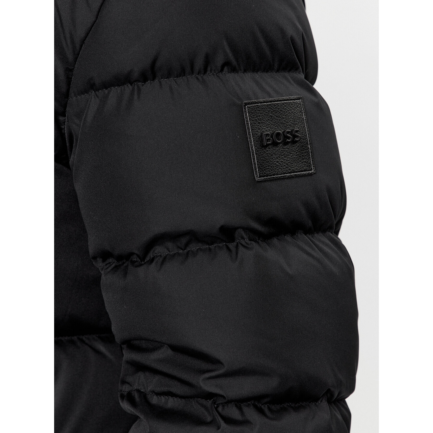 Boss Пухено яке Donden4 50499795 Черен Relaxed Fit - Pepit.bg